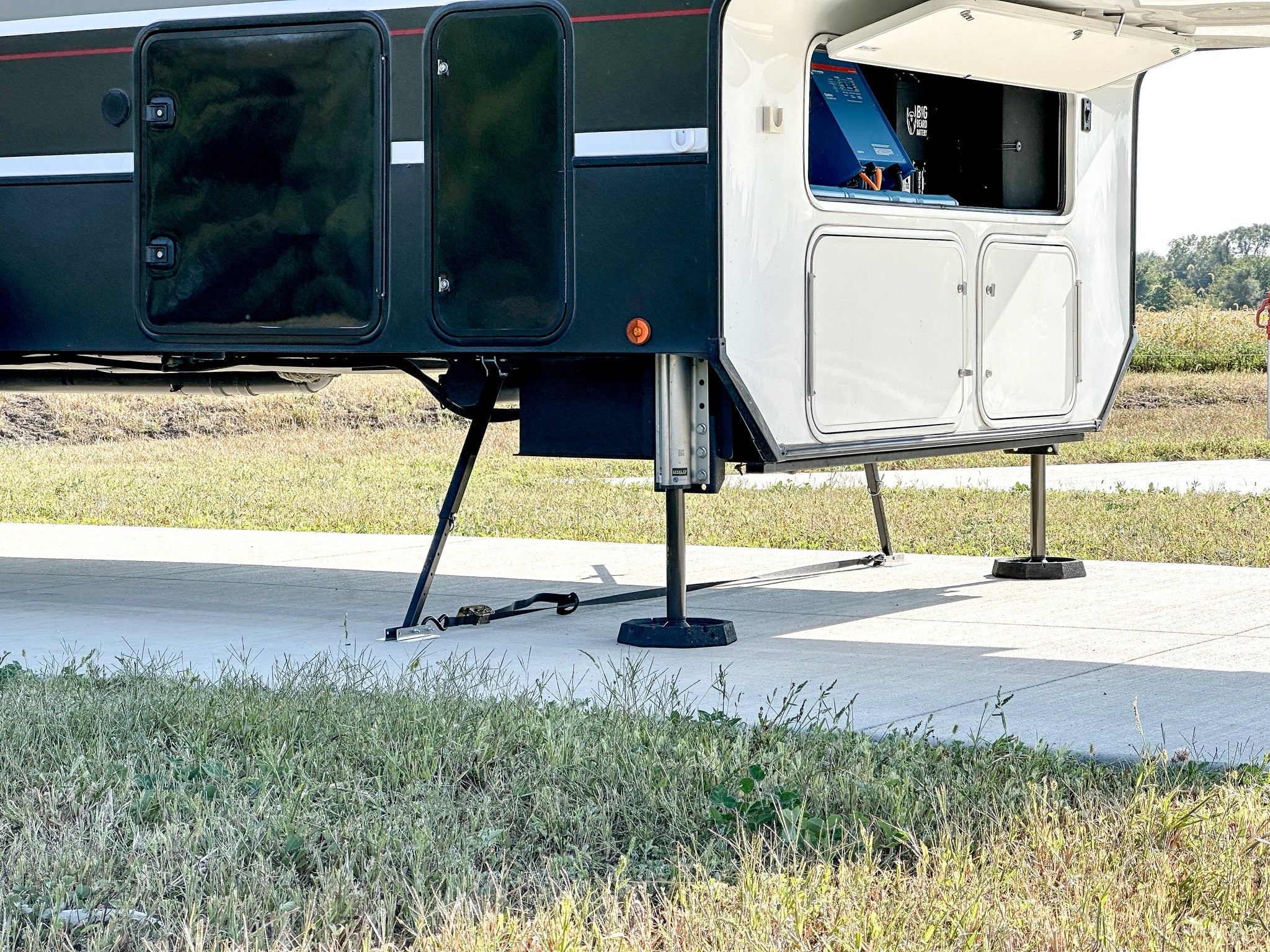 MORryde SP54-186 X-Brace I-Beam Stabilizer - Heavy-Duty RV Stabilization System