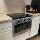 Greystone 3 Burner Gas Cooktop - Bi-Fold Glass Tray Module ONLY for Greystone 24" RV Stove & Convection Microwave Oven 12 Volt + LP Gas - 2023035912