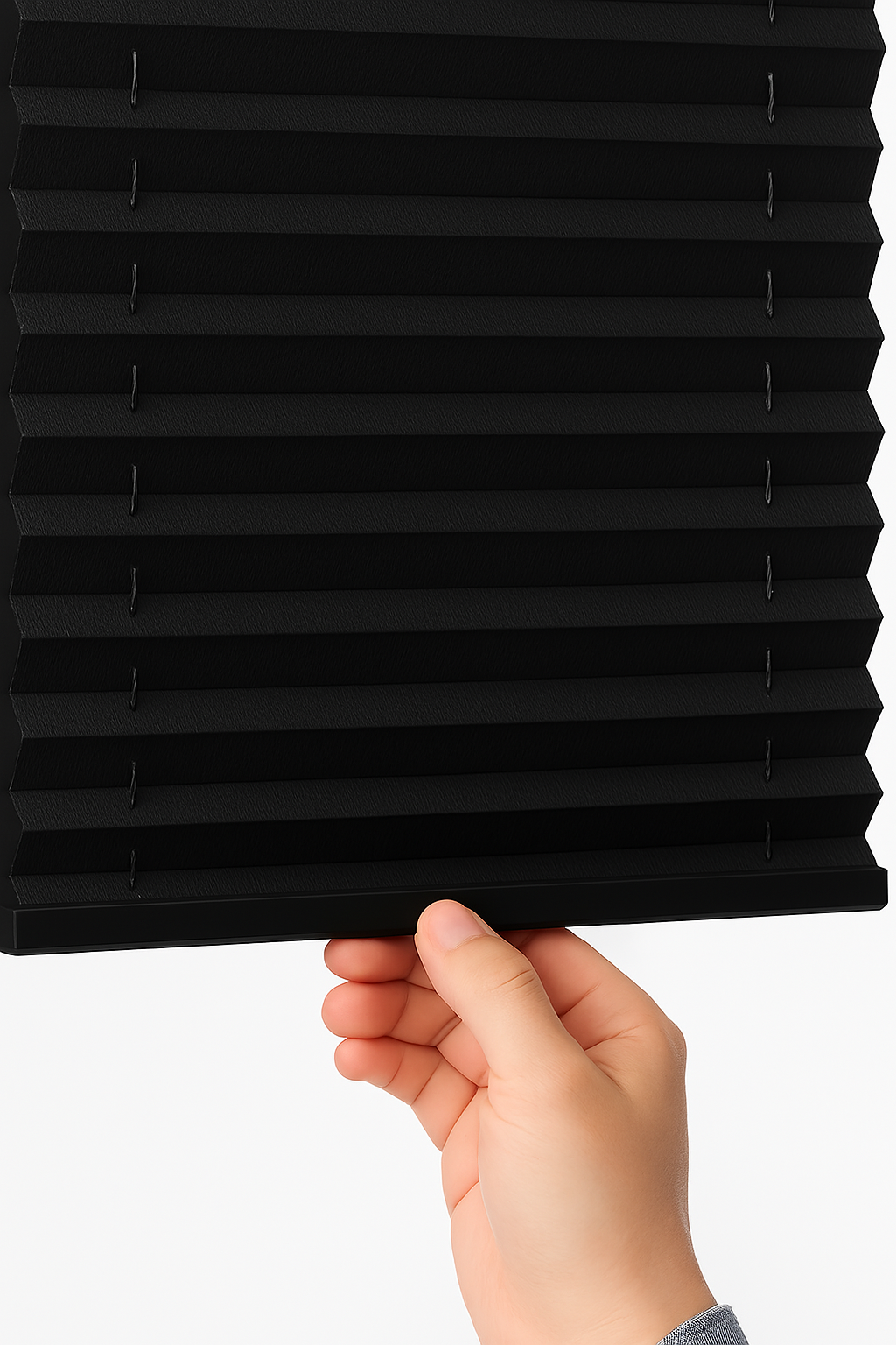 RV Pleated Window Night Shades - Black Color - Genuine OEM Supplied - Custom Sizes