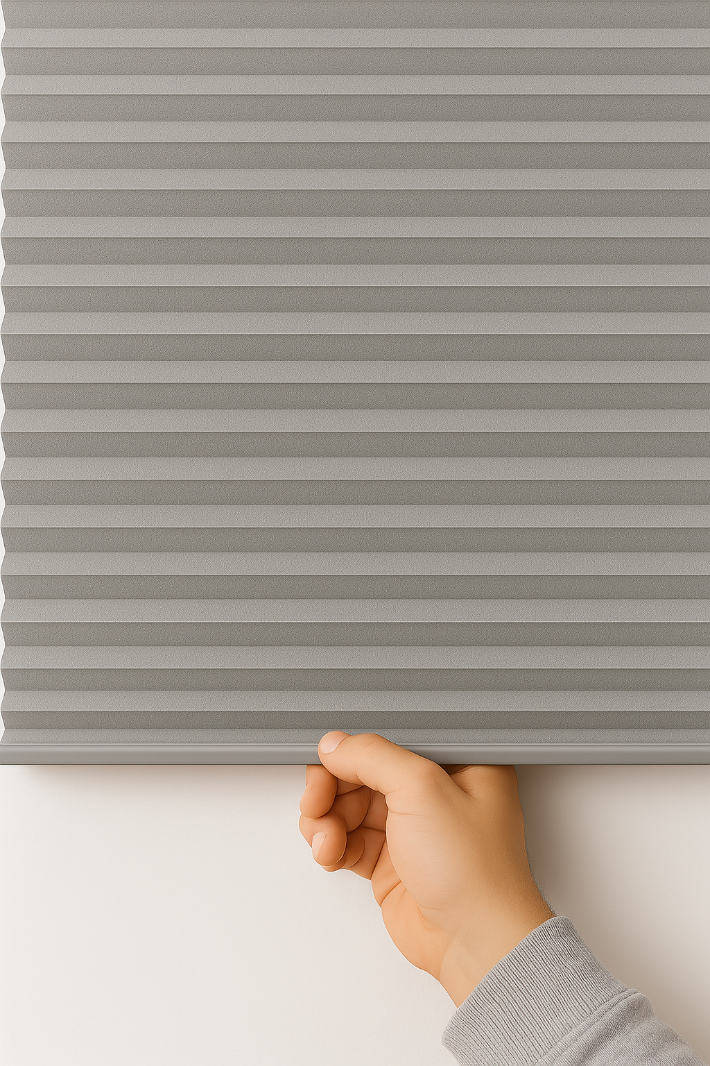 RV Pleated Window Night Shades - Gray Color - Genuine OEM Supplied - Custom Sizes