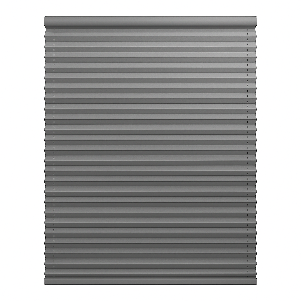 Custom Light Filtering Pleated Shades with Side Tension Cords