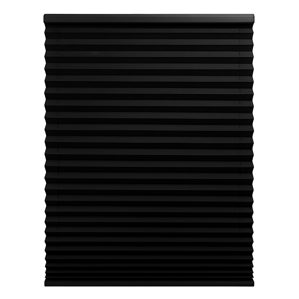 RV Pleated Window Night Shades - Black Color - Genuine OEM Supplied - Custom Sizes