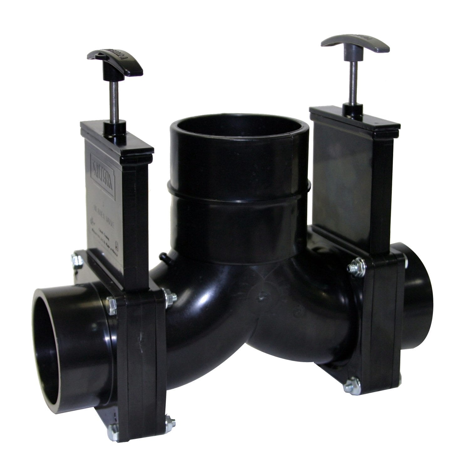 Valterra - Ell Double Rotating Valve - 3″ Spigot x 3″ Spigot x 3″ Hub Outlet - OEM replacement - VALT85B