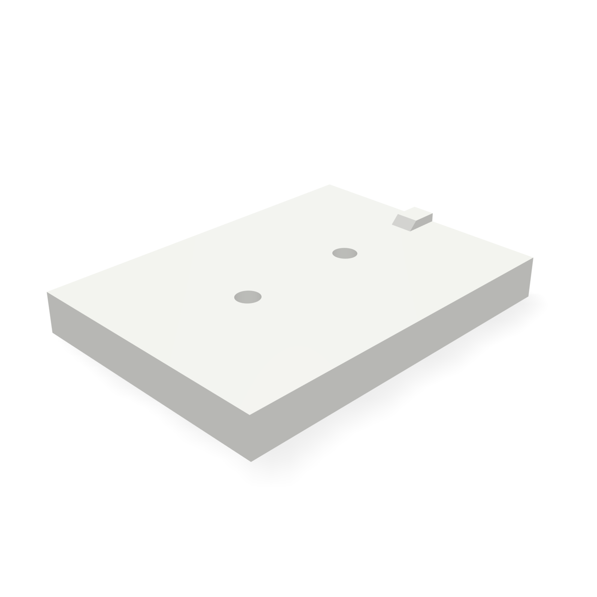 Alpha VR44617WBLANK — print-based underside view of stepped blank body