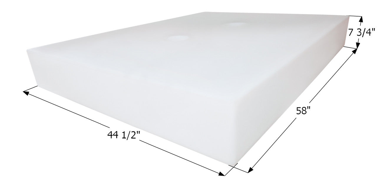 ICON - 81 Gallon RV Water Tank Only (No Probes or Sensors) 44 1/2" x 58" x 7 3/4" WT3644