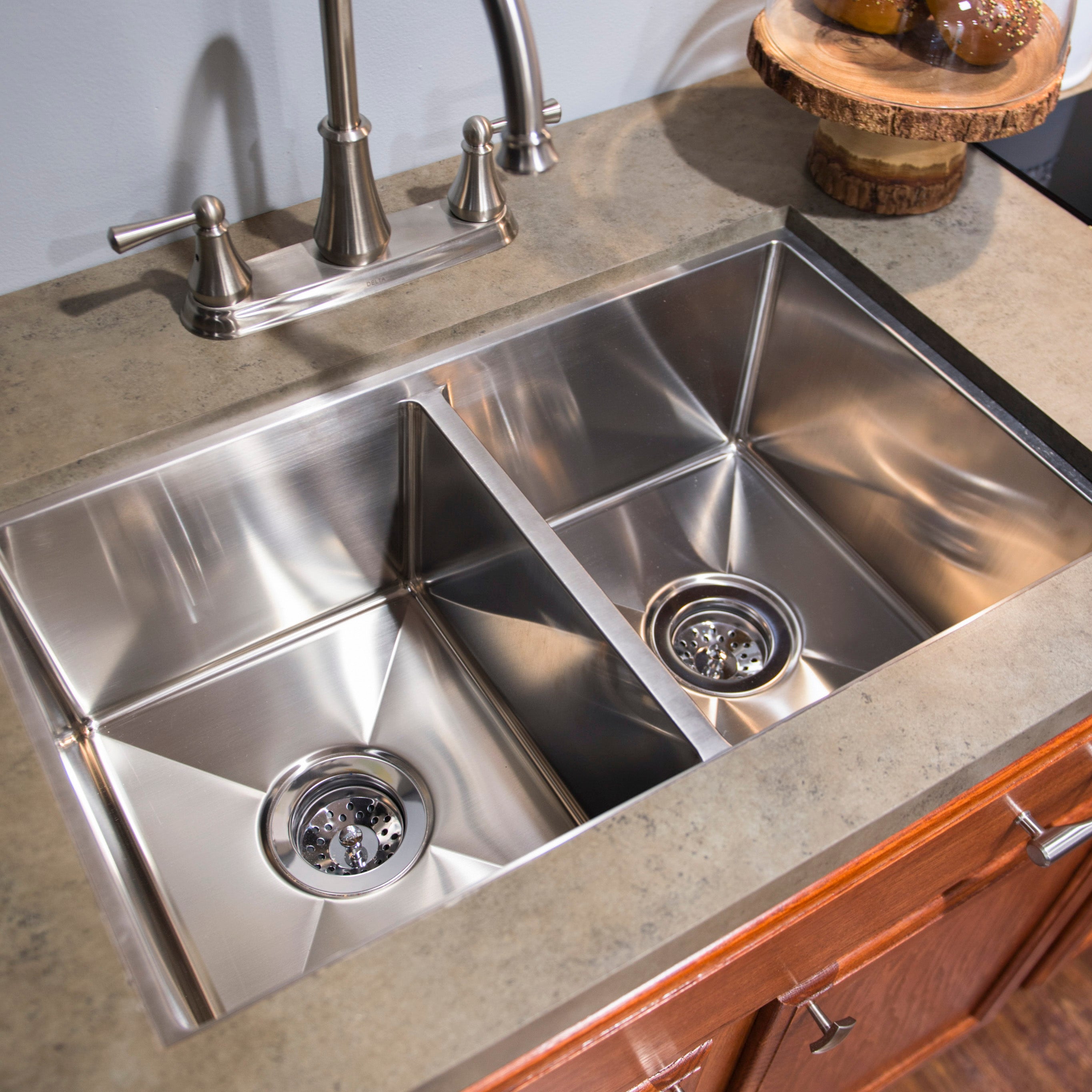 Lippert - Double Square Sink; 27" X 16" X 7" (Stainless Steel) - Image 2