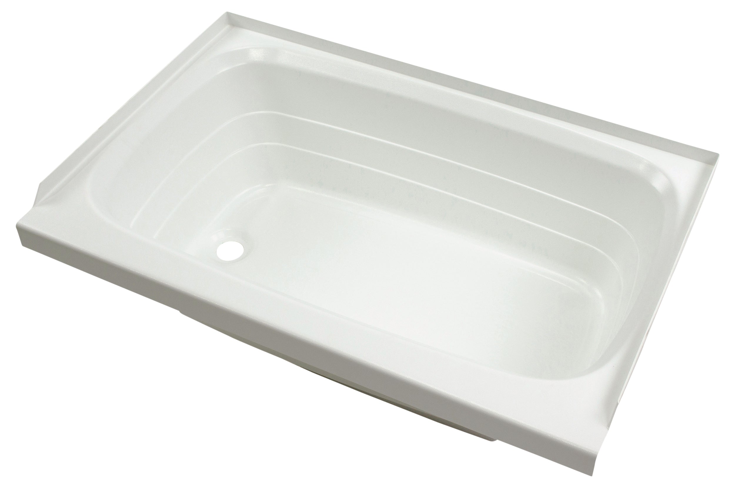 Lippert Bathtub With Left Drain - 24" X 36", White #W2436Lhspk - Image 2