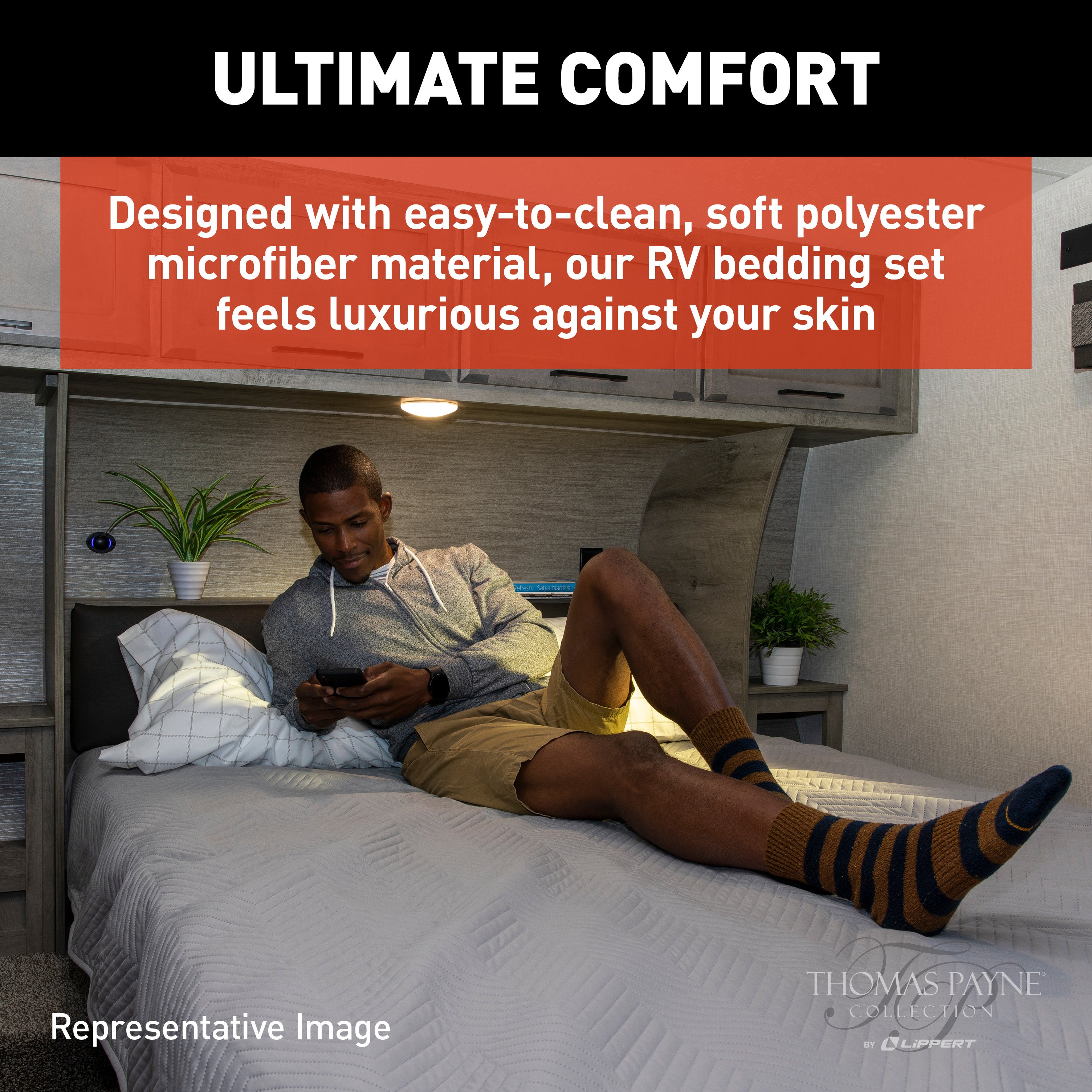 Thomas Payne Easy Zzzs Rv Bedding Set - King, Grey #2022107822 - Image 5
