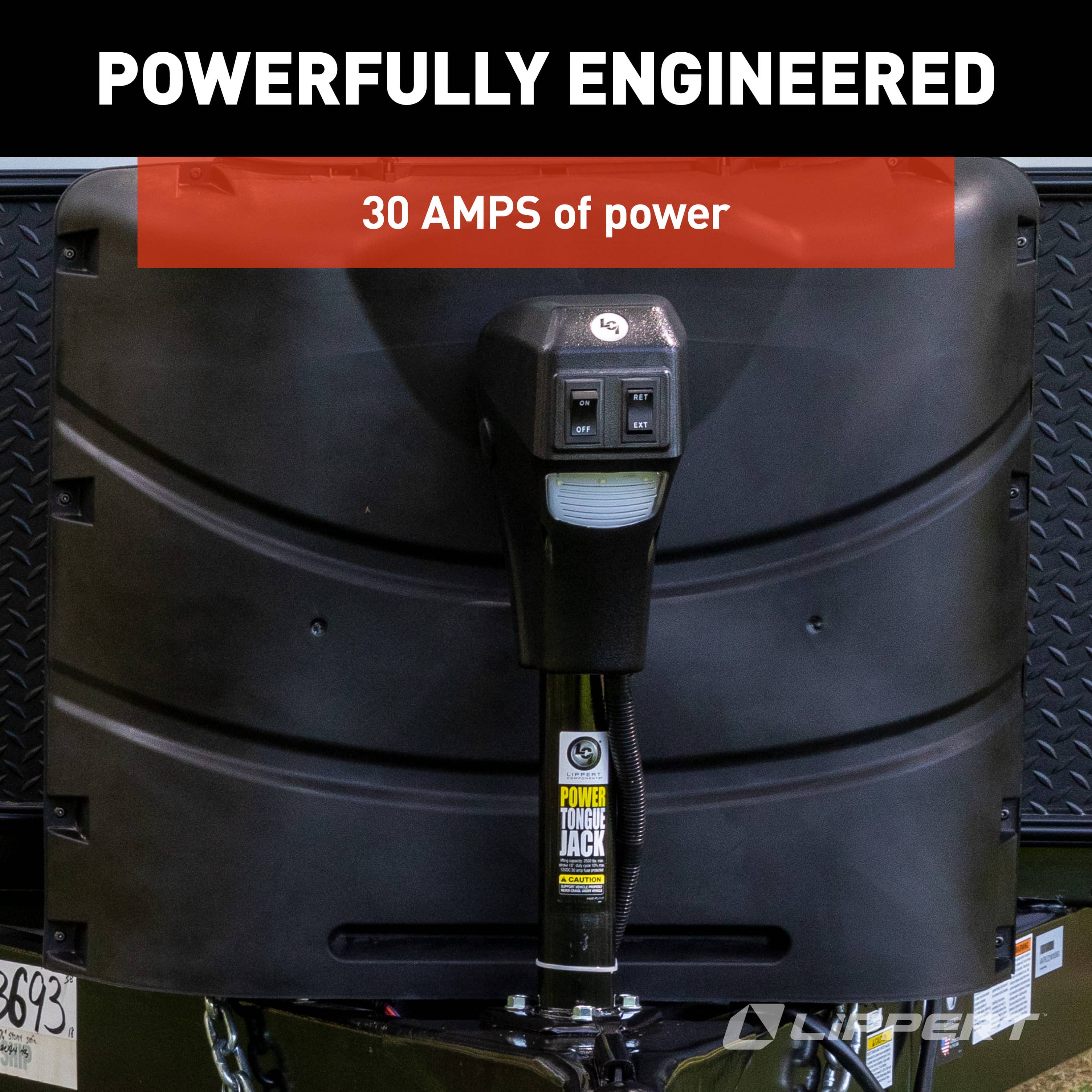 Lippert - Power Tongue Jack - Black - Image 7