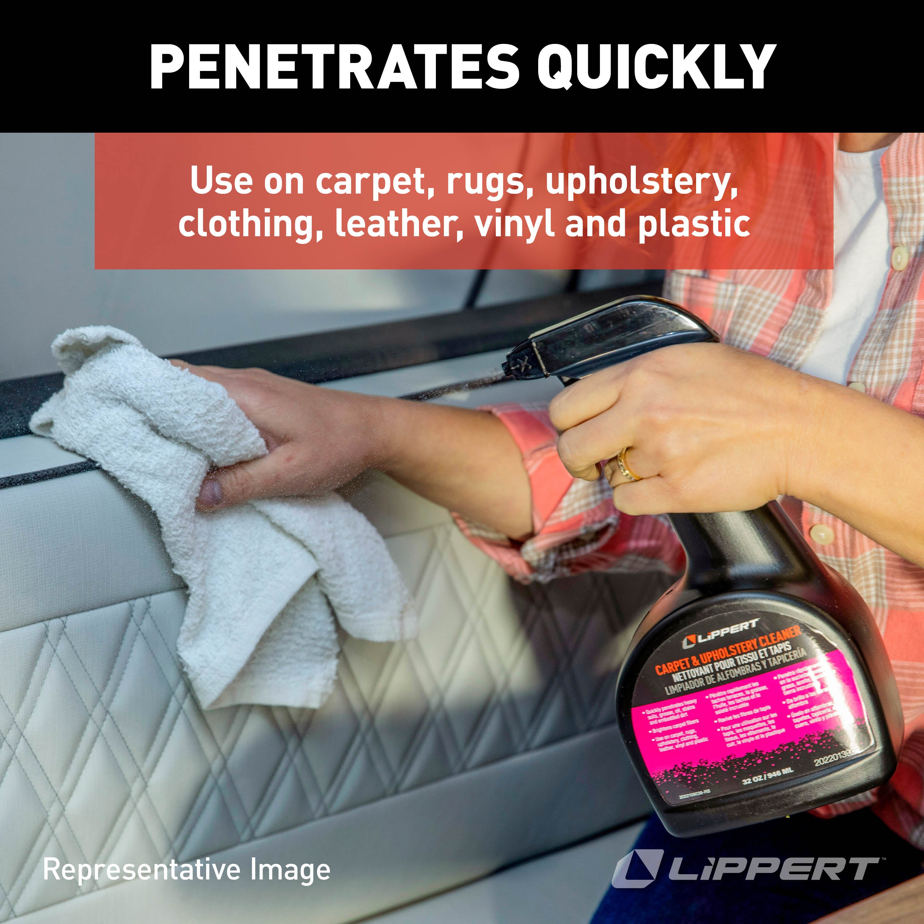 Lippert Rv Carpet & Upholstery Cleaner - 32 Oz. - Image 7