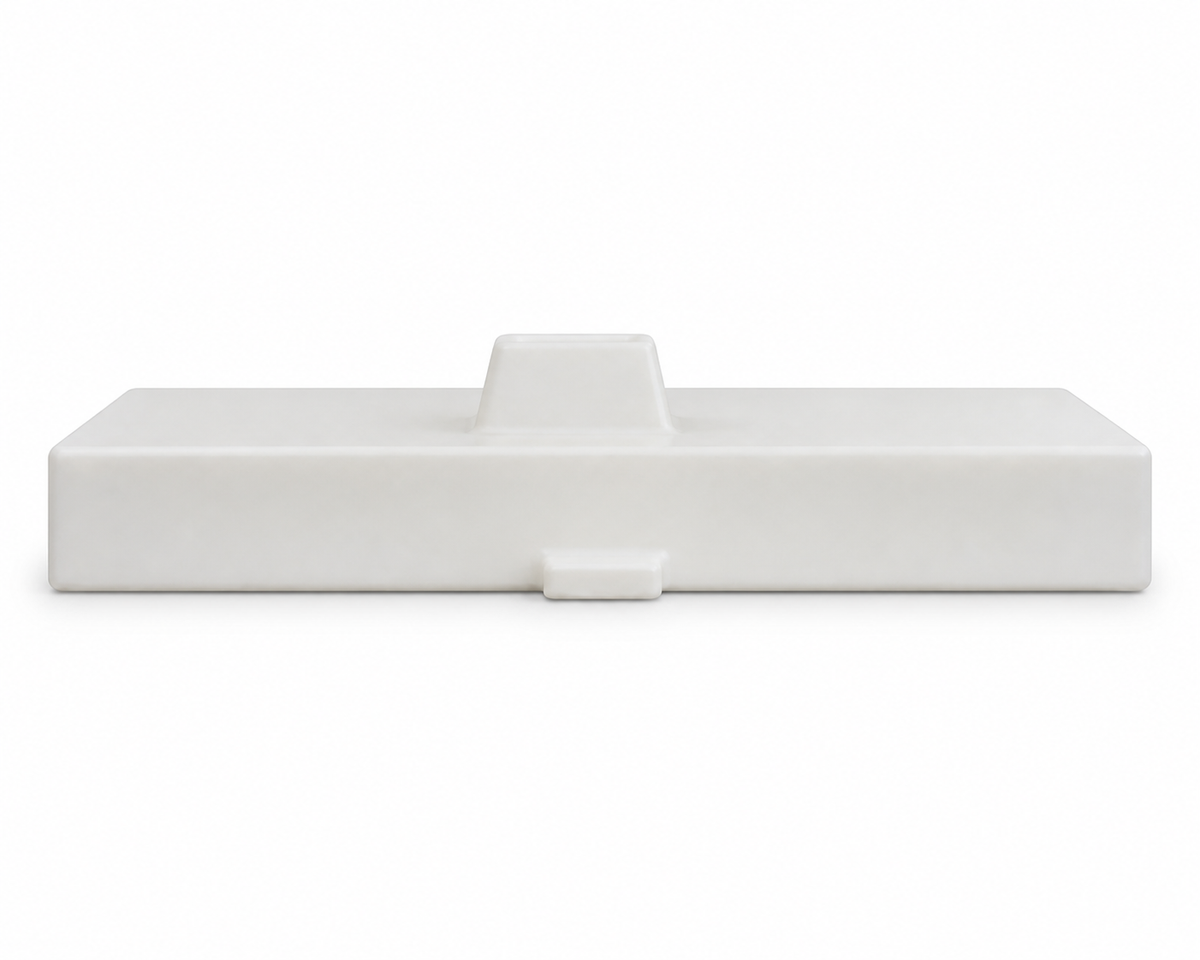 Alpha 52 gallon RV fresh water tank 54 x 45 x 6.5 inches - photorealistic side view