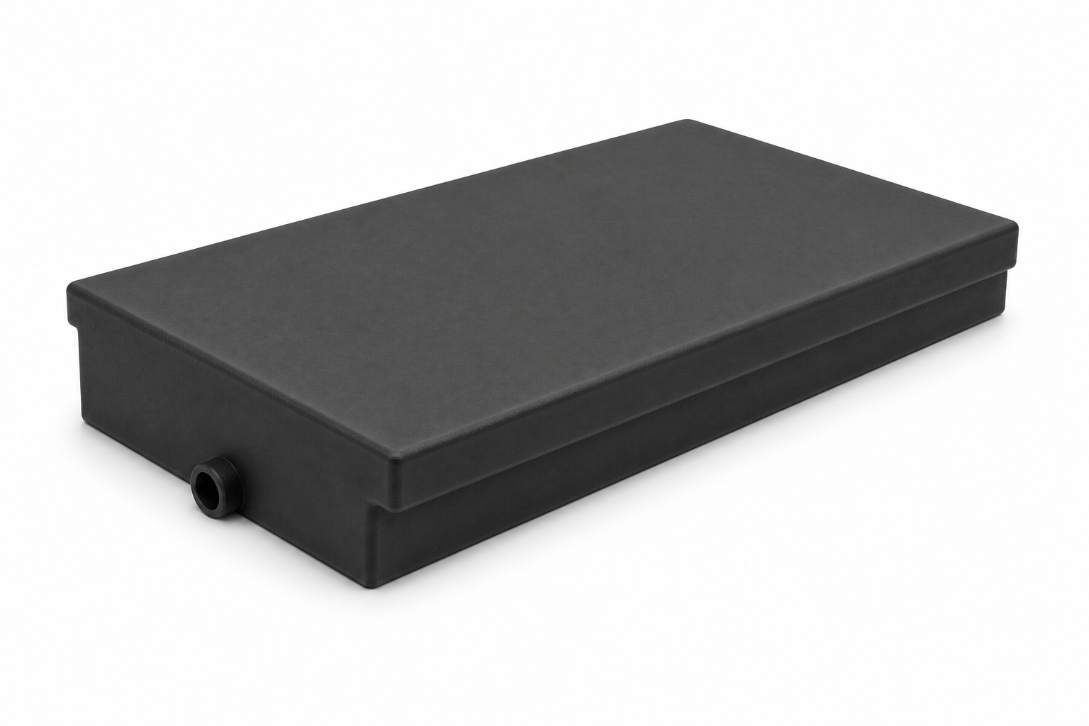 Alpha 60 gallon RV holding tank 62 x 32 x 8.75 inches - photorealistic opposite angle