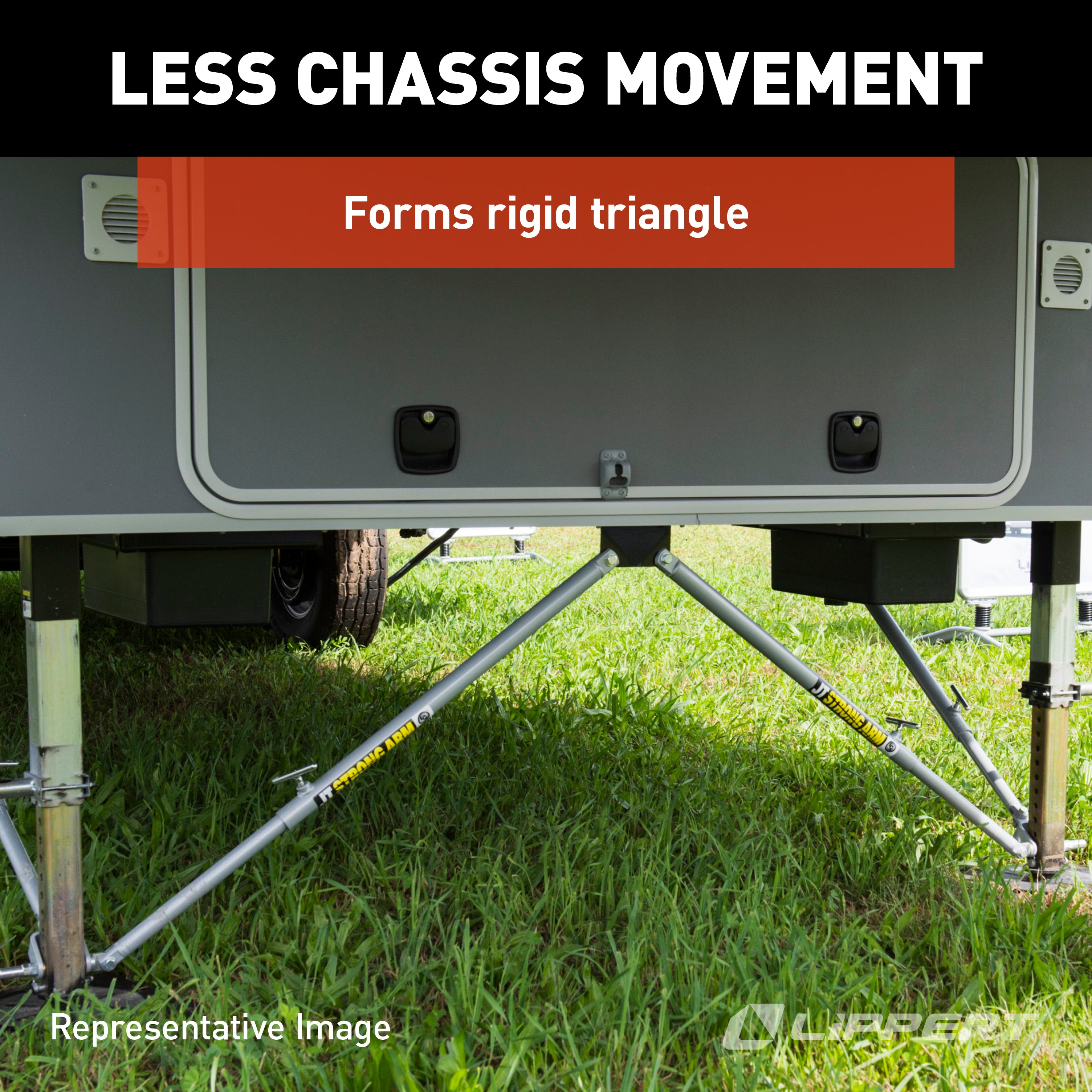 Lippert - Jt'S Strong Arm Short 5Th Wheel Jack Stabilizer Kit #191024 - Image 4