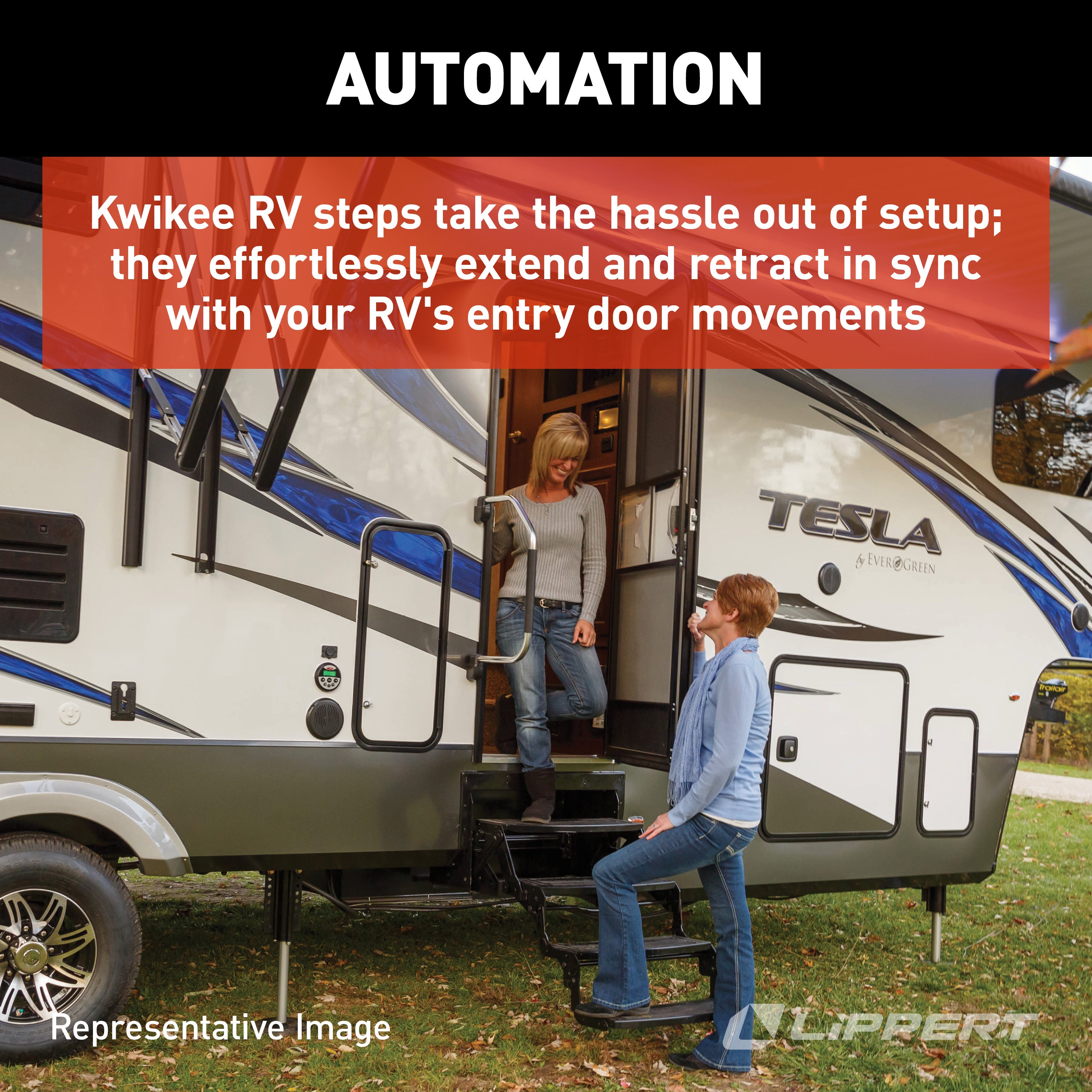 Lippert - 26 Series Step Assembly With Logic Control Unit And Power Switch Kit - Image 6