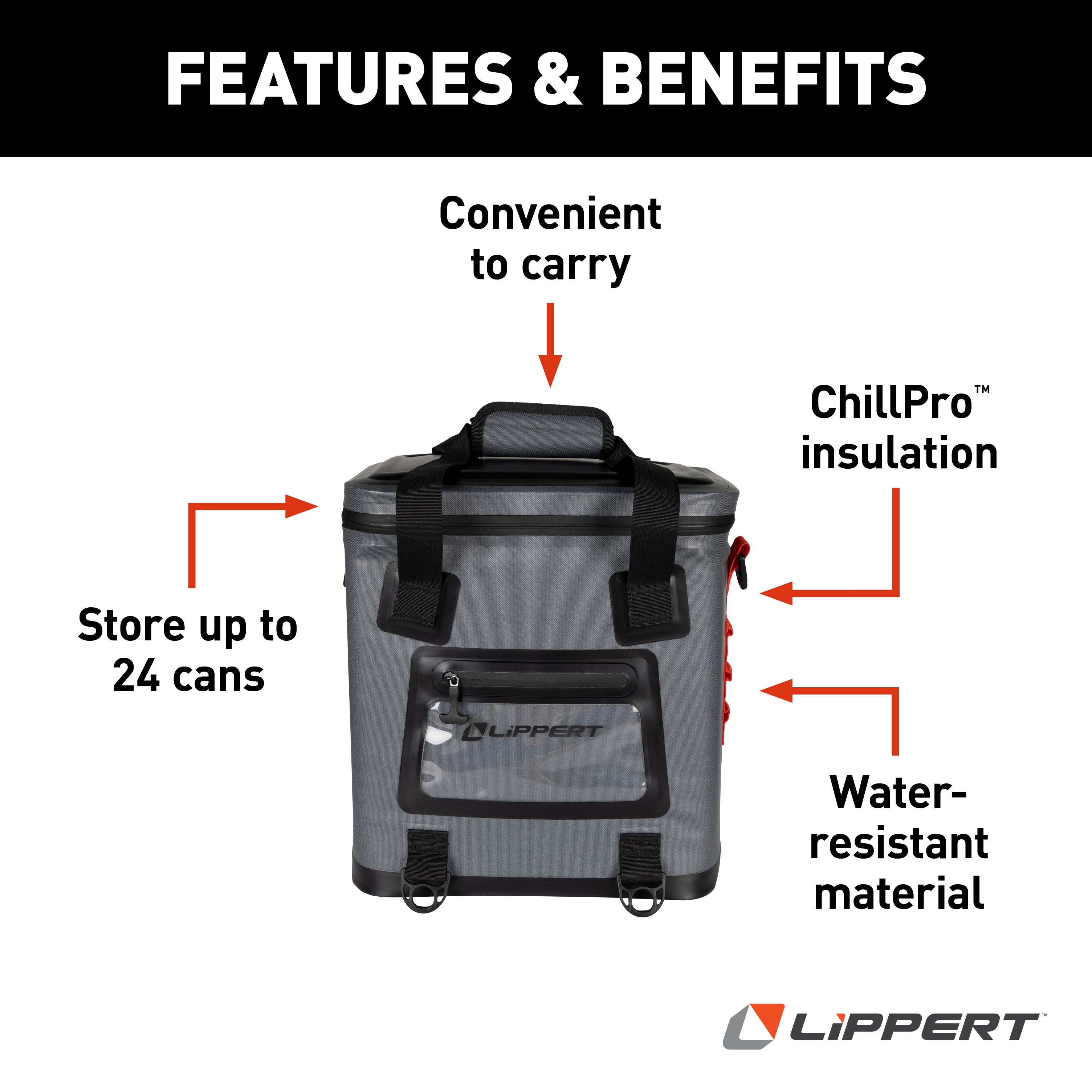 Lippert - Adventure Pro 24 Can Soft Pack Cooler - Image 3
