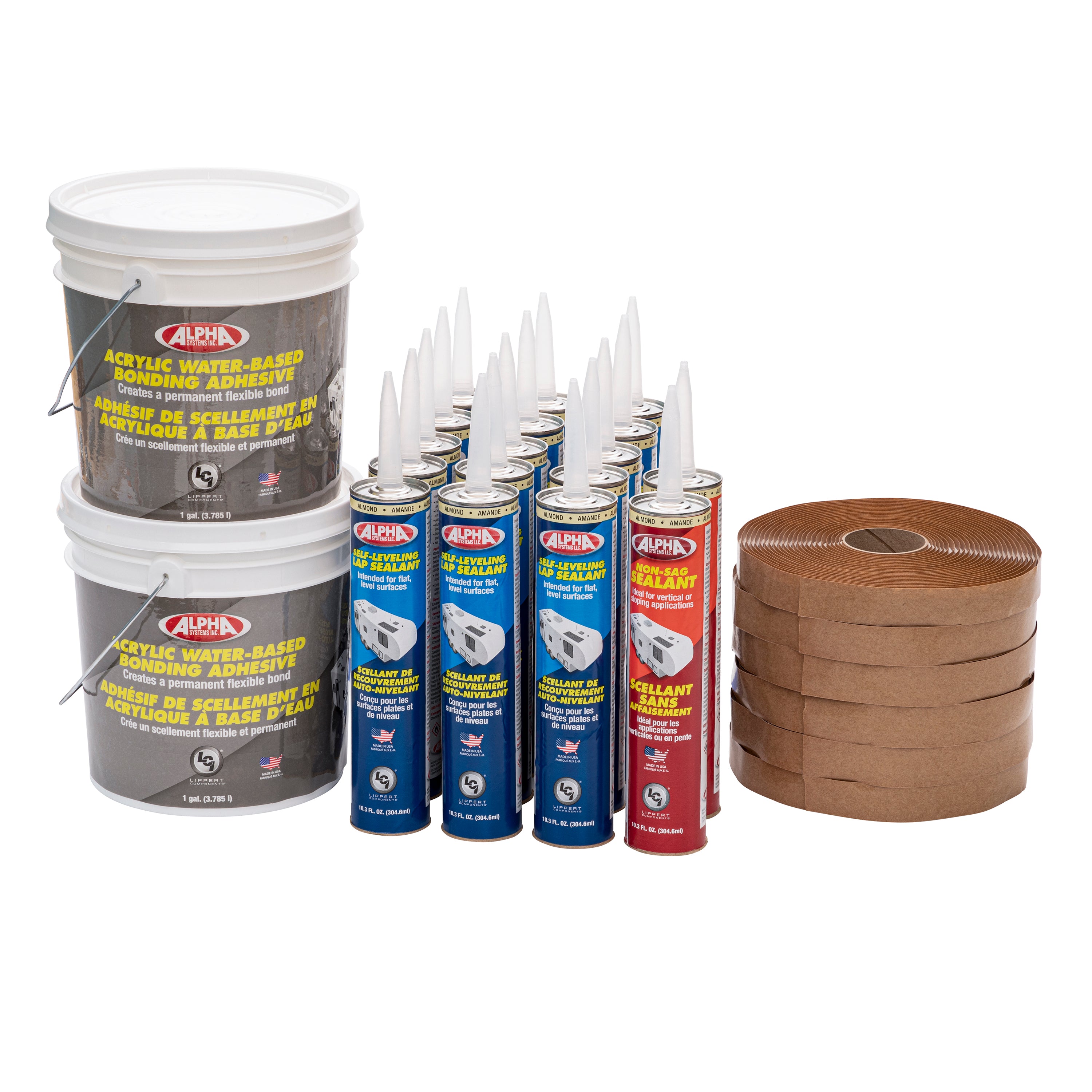 Alpha Systems - Superflex Rv Roof Kit, Almond (26' And Above) - Image 2