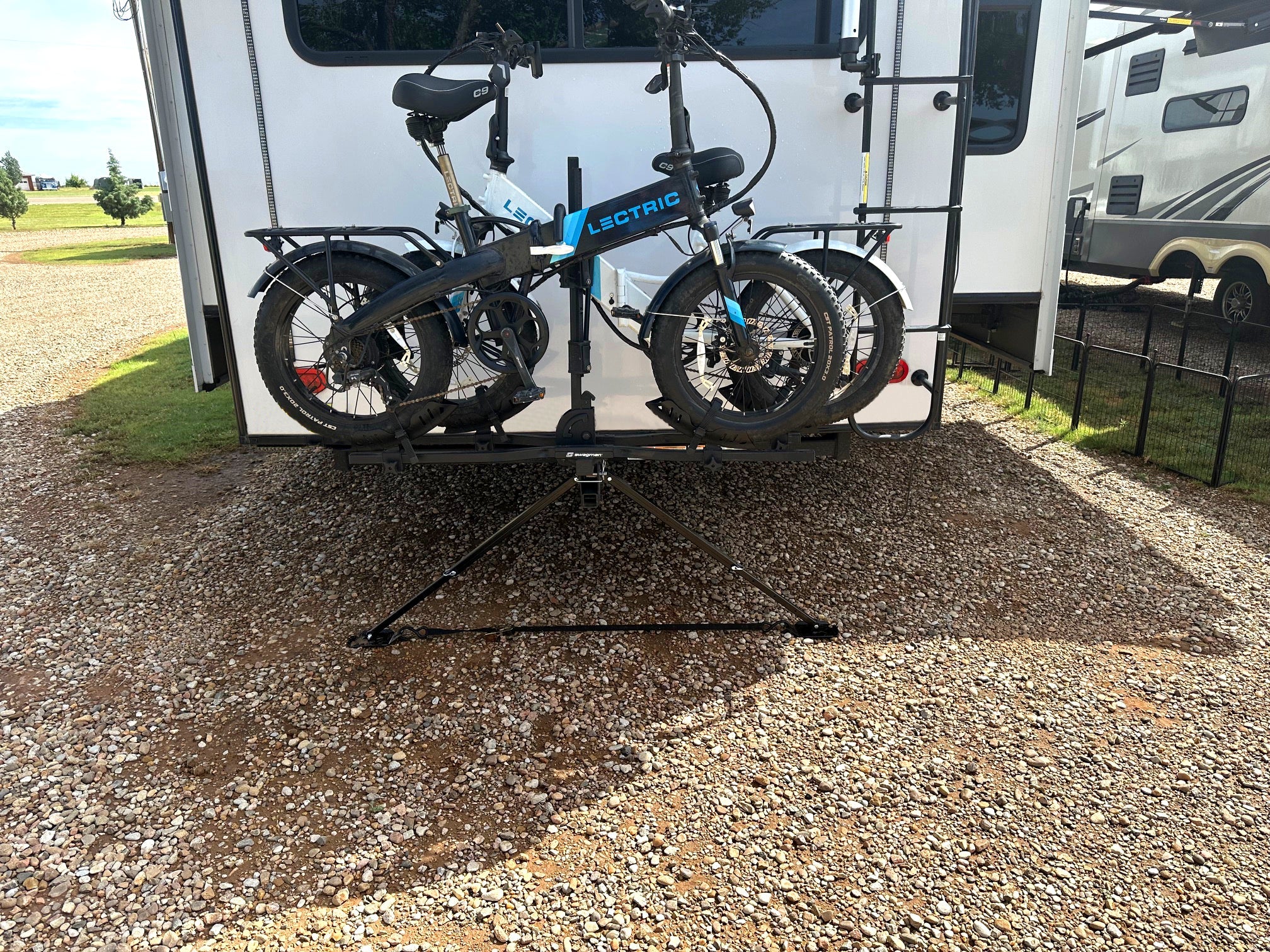 MORryde SP54-183 X-Brace Bike Rack Stabilizer - Heavy-Duty RV Bike Rack Stabilization System