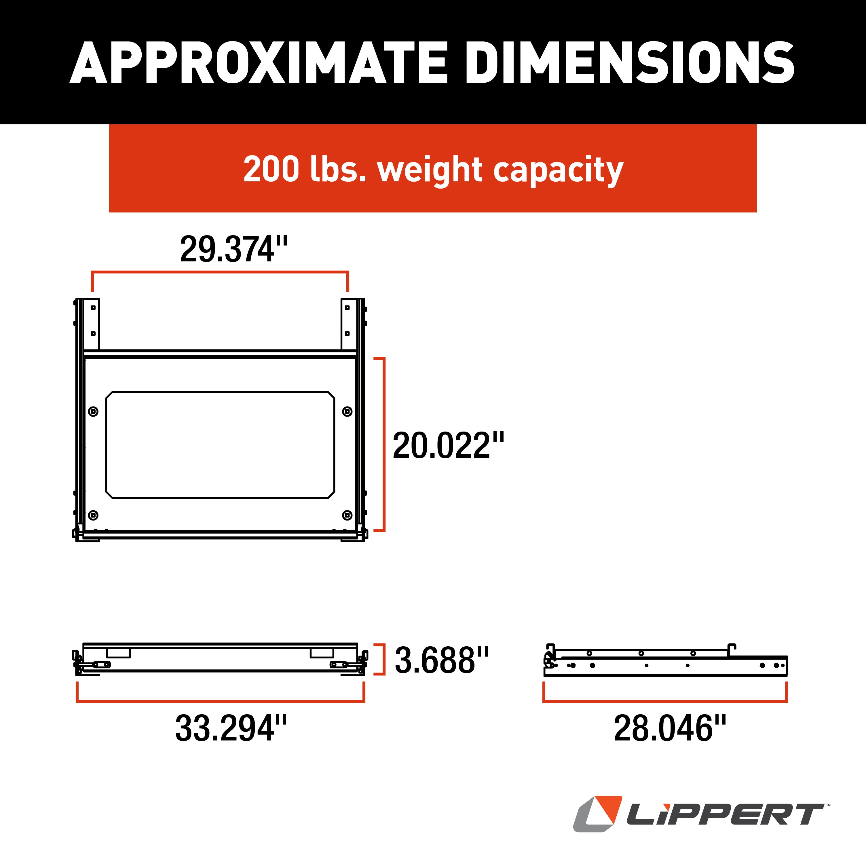 Lippert - Freezer/Refrigerator Tray; 33-3/4" - Image 2
