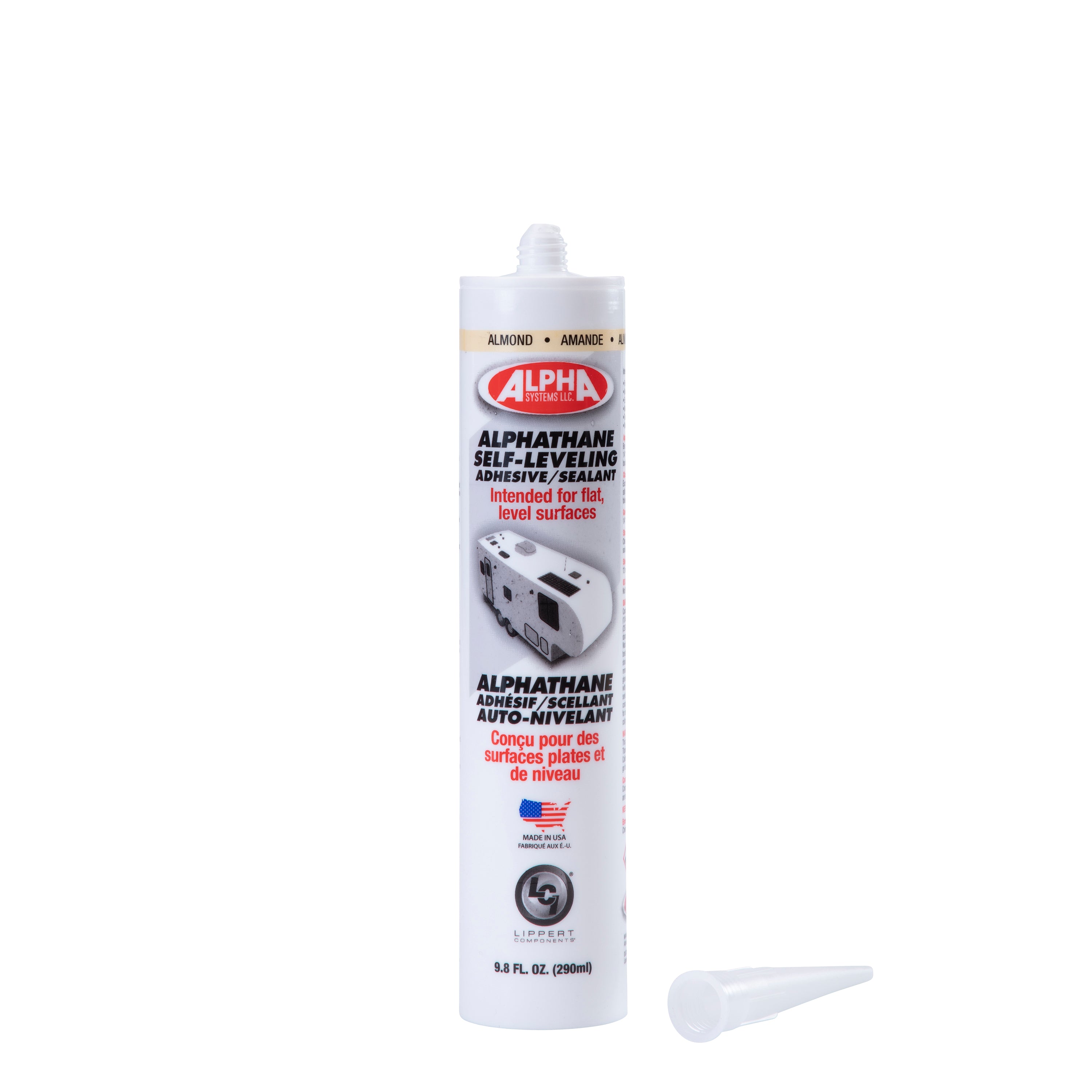 Alpha Systems - 5121 Alphathane 100% Solids Self-Leveling Sealant, Almond (9.8 Oz. Tube) - Image 2