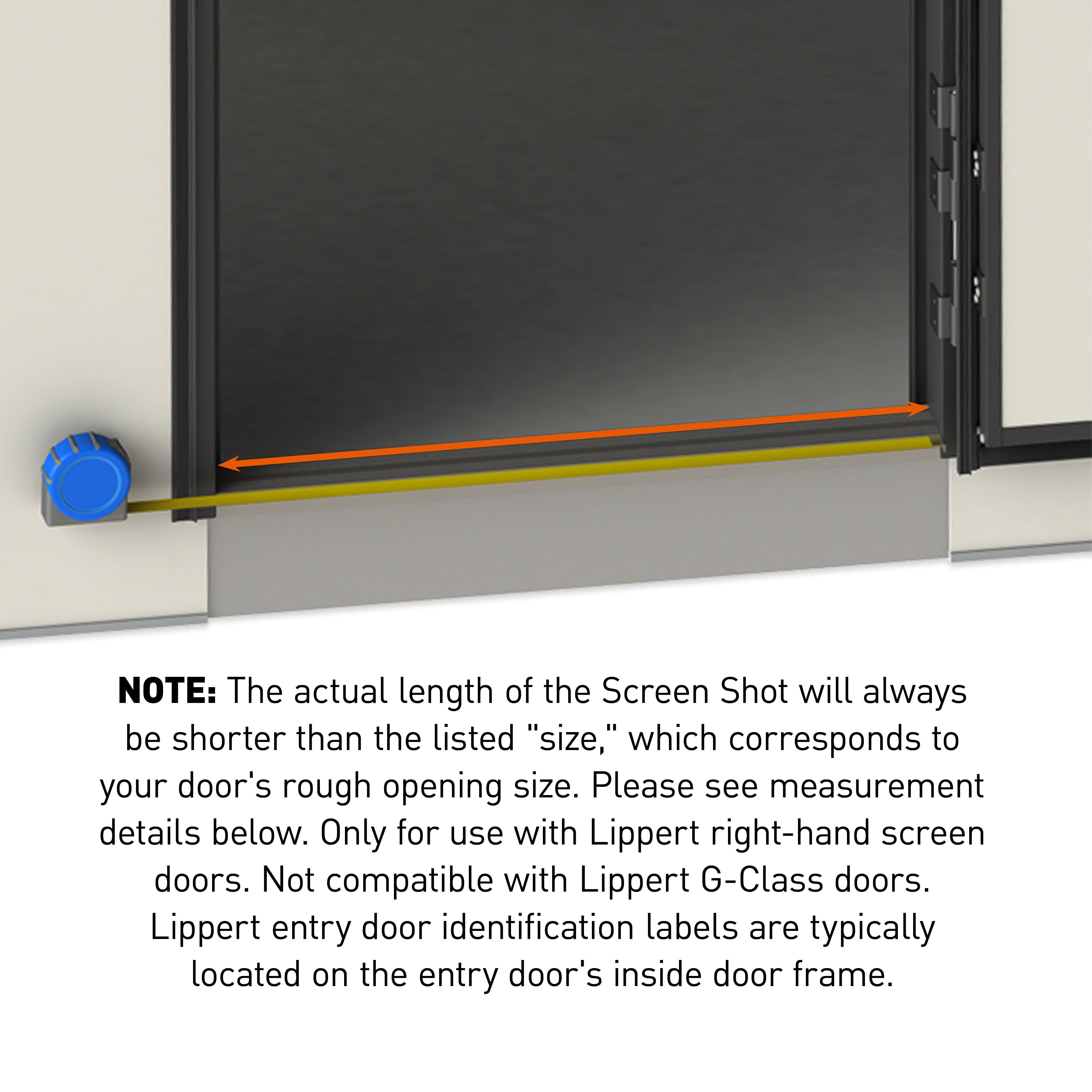 Lippert Screen Shot Automatic Rv Screen Door Closer - 28" #730814 - Image 4