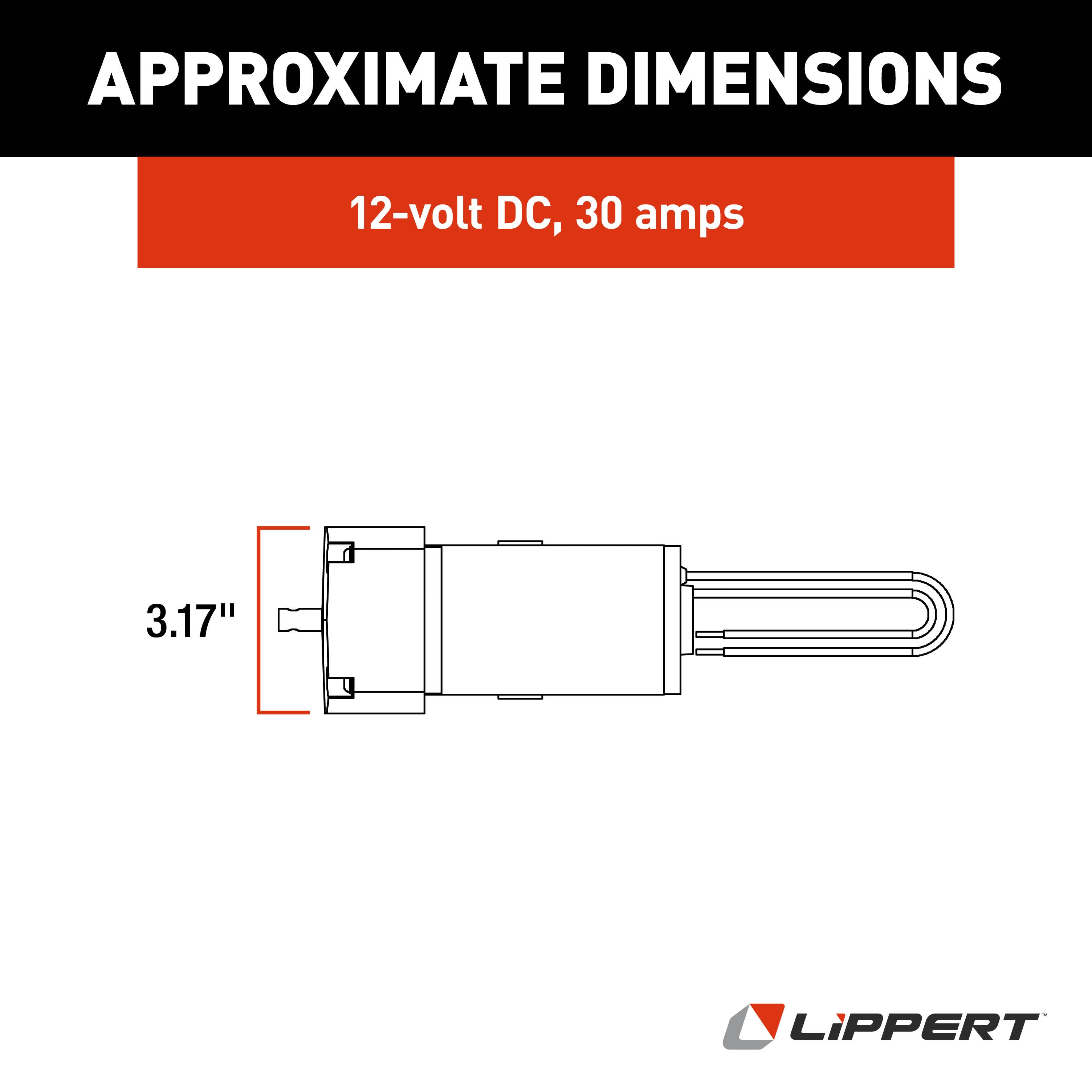Lippert Replacement Through-Frame Slide-Out 18:1 Tuson Motor Without Actuator #1-065-041-012 - Image 4