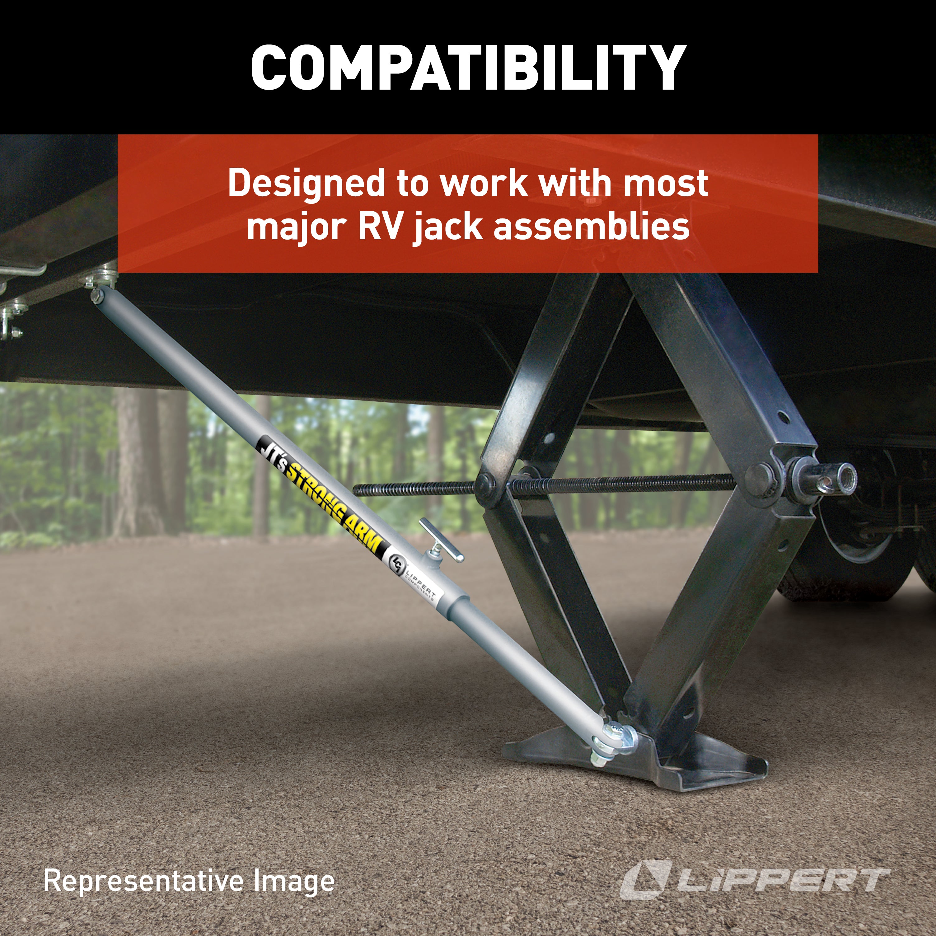 Lippert - Jt'S Strong Arm Short 5Th Wheel Jack Stabilizer Kit #191024 - Image 6