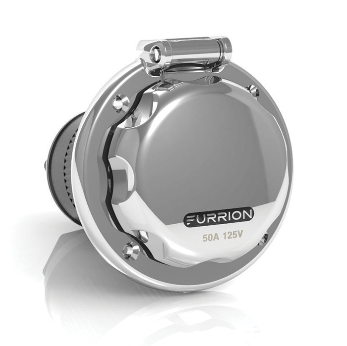 Furrion Powersmart Inlet - 50A, 125/250V, Stainless Steel #F52Ins-Ss - Image 1