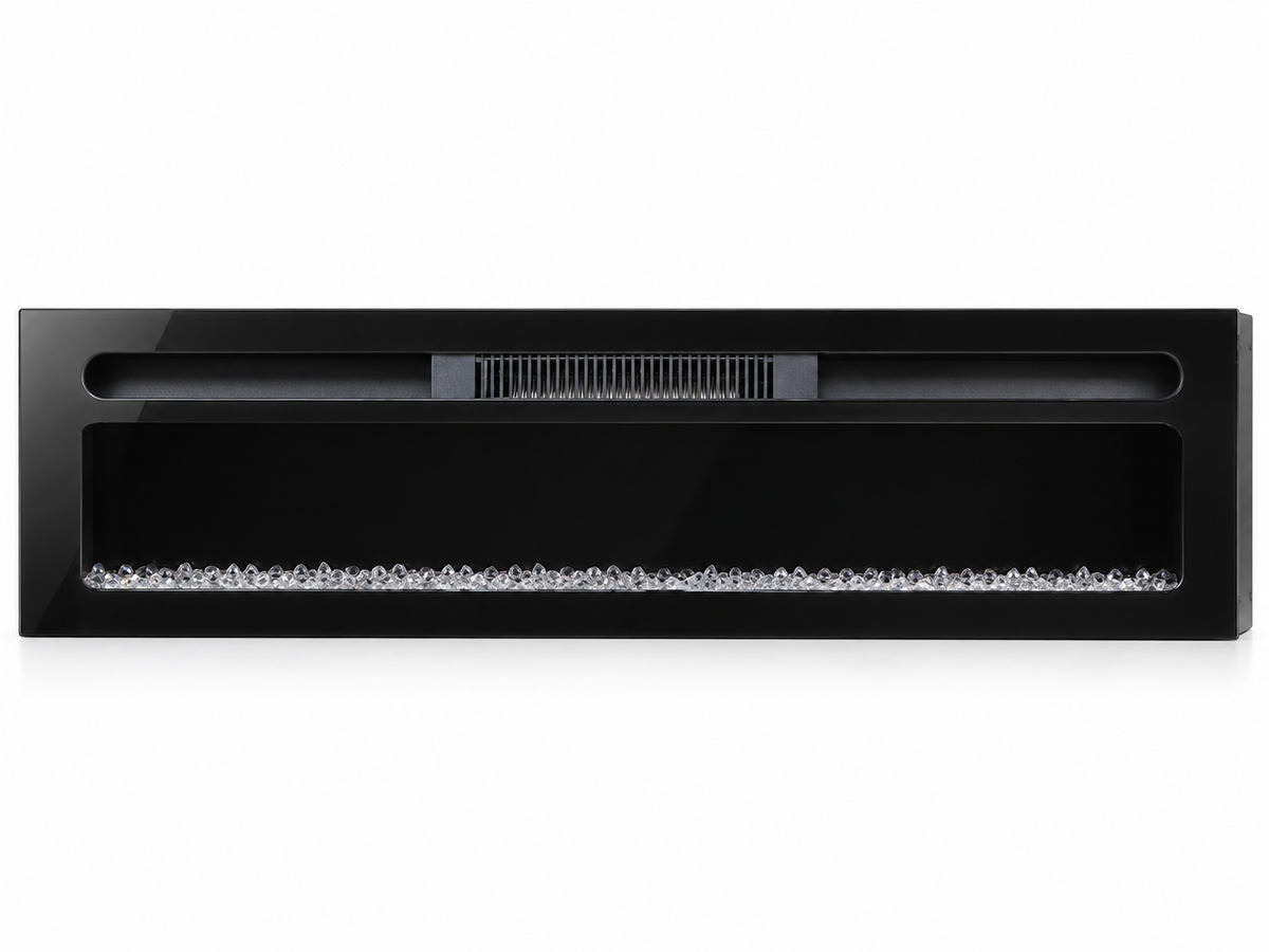 Covenant LFP36-CS 36 inch Slim crystal electric RV fireplace — studio product rendering
