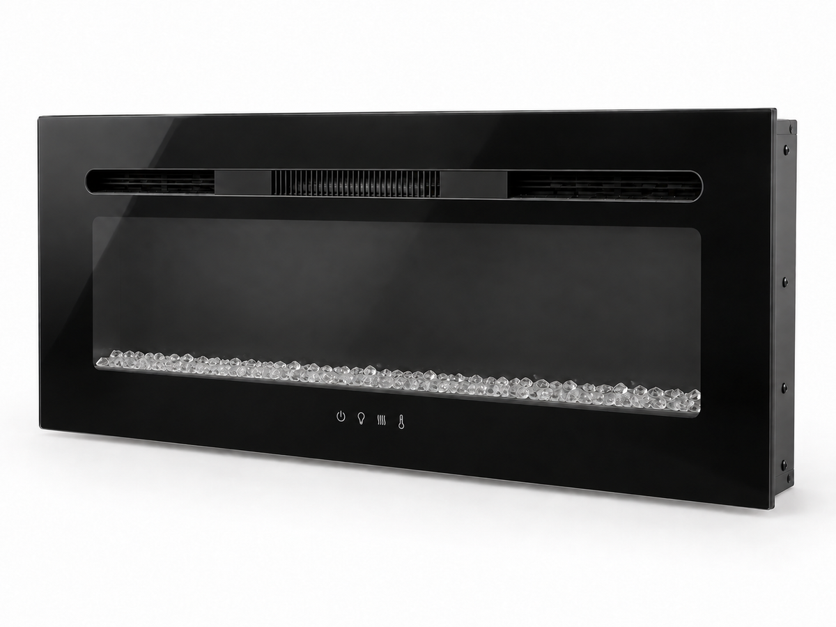 Covenant LFP36-CT 36 inch crystal electric RV fireplace — studio product rendering