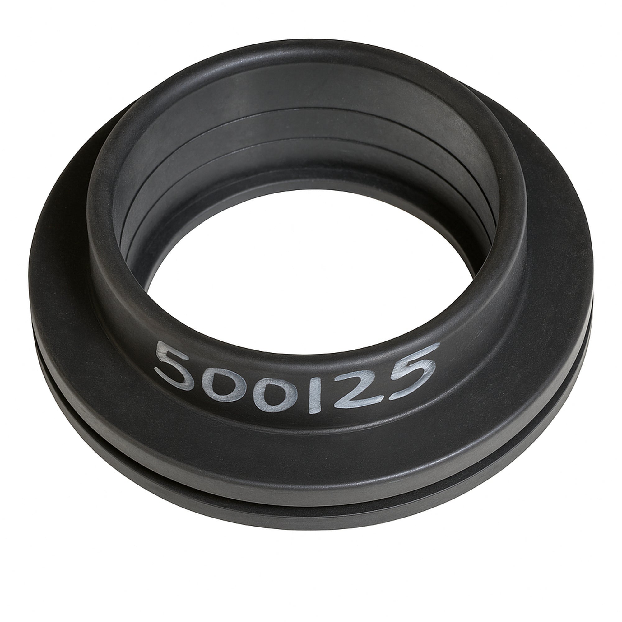 CPI - 3" Flex Black Rubber Tank Fitting - 3 7/8" Hole Size - Part # 93 (500125) cleaned product image 1