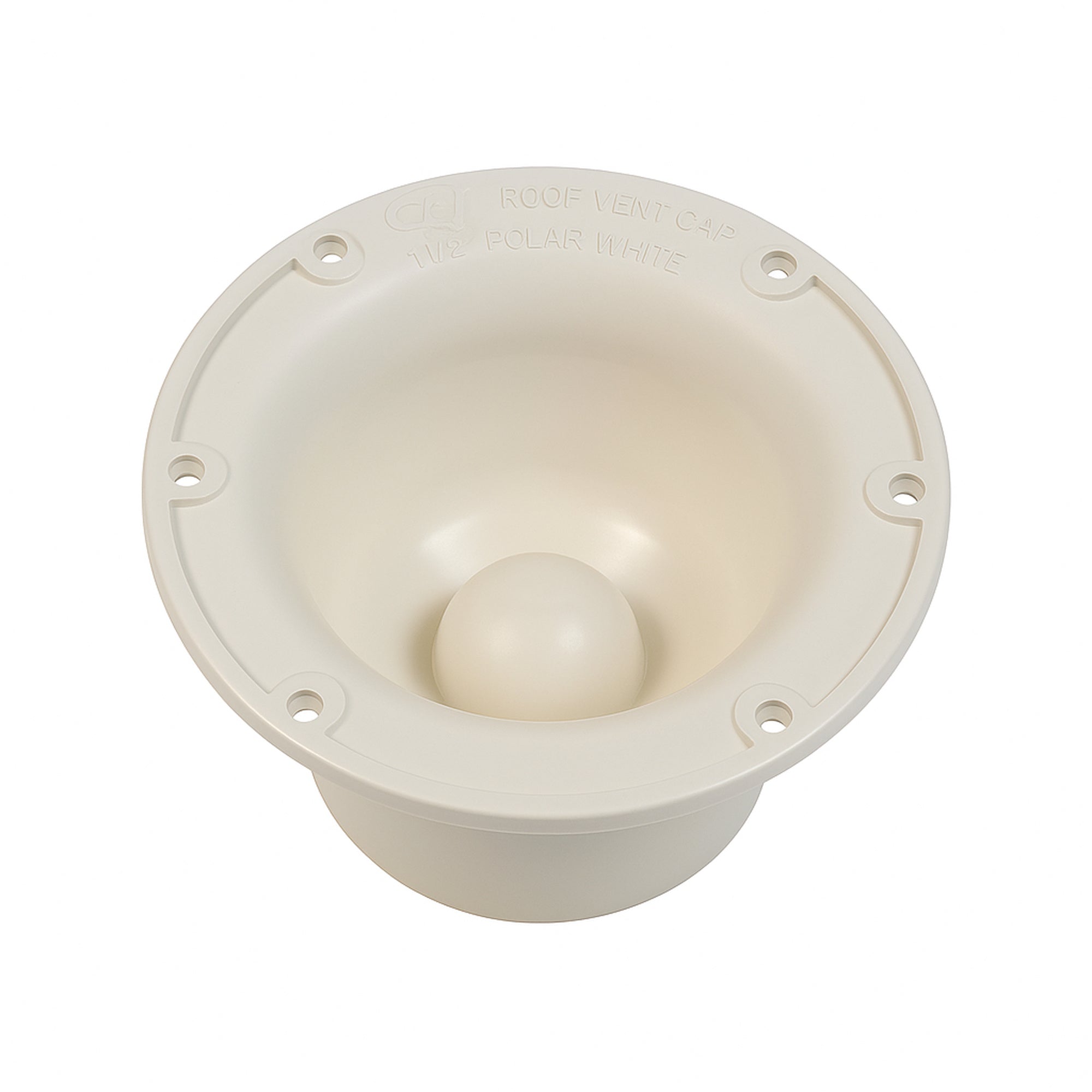 CPI - Roof Vent Cap 1-1/2" Polar White - Part #43 cleaned product image 2