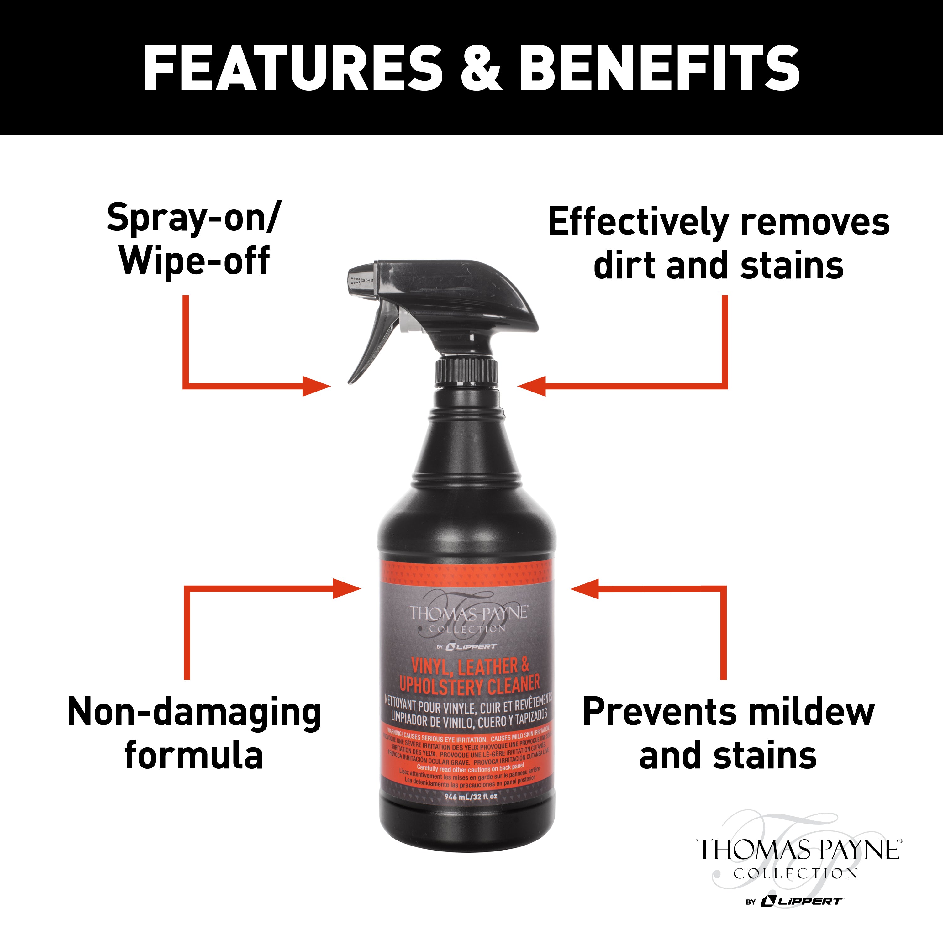 Thomas Payne Furniture Cleaner - 32 Oz (Non-Prepped) #2021017625 - Image 2