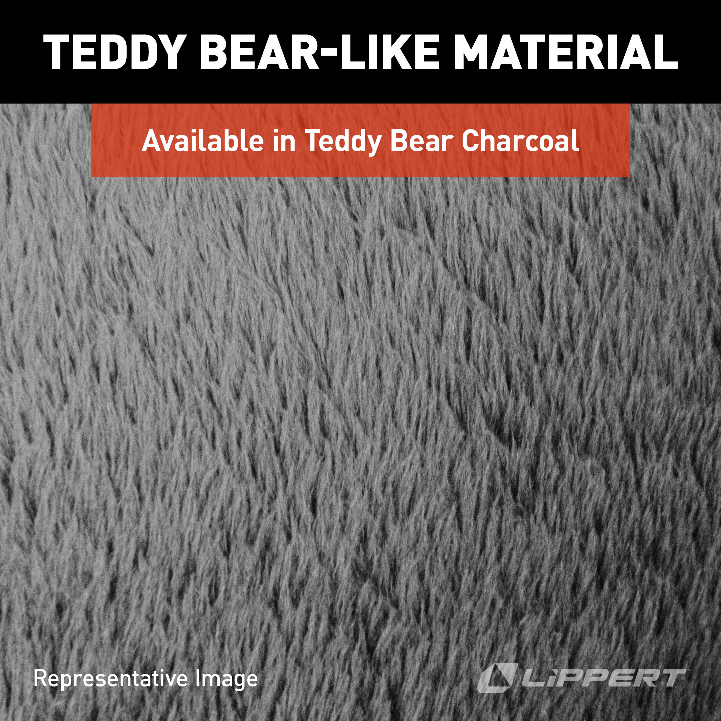 Lippert - Teddy Bear Bunk Mat Cover - 50" X 74" X 4" (Charcoal) - Image 5