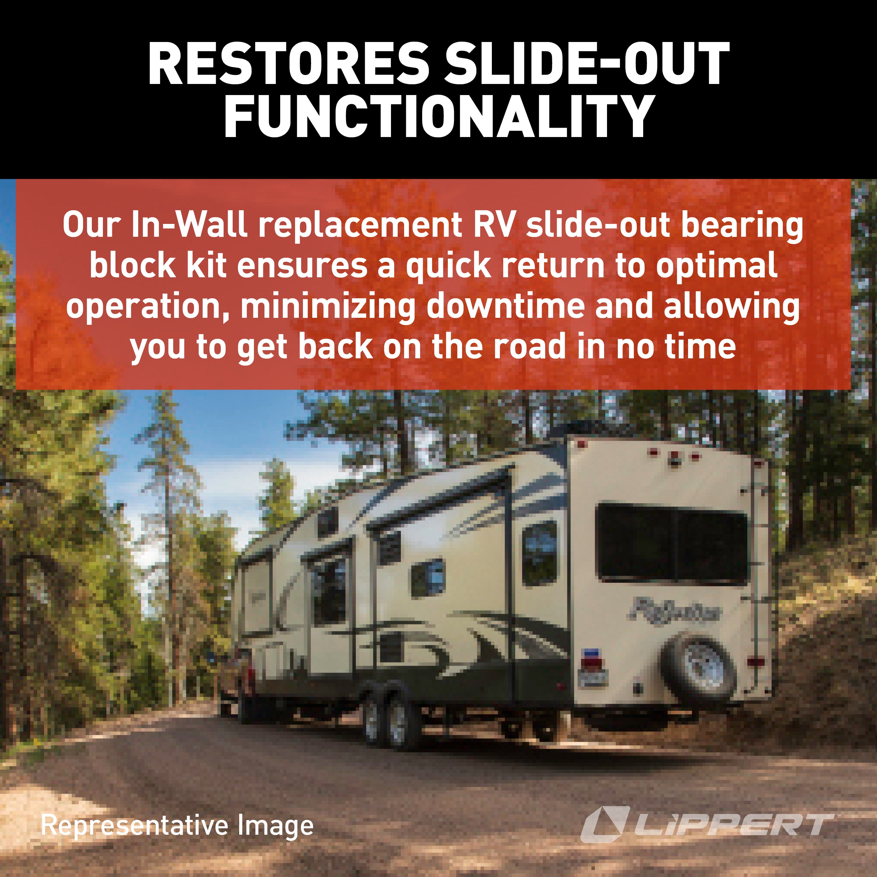 Lippert Replacement In-Wall Slide-Out Standard Bearing Block Kit #379060 - Image 6