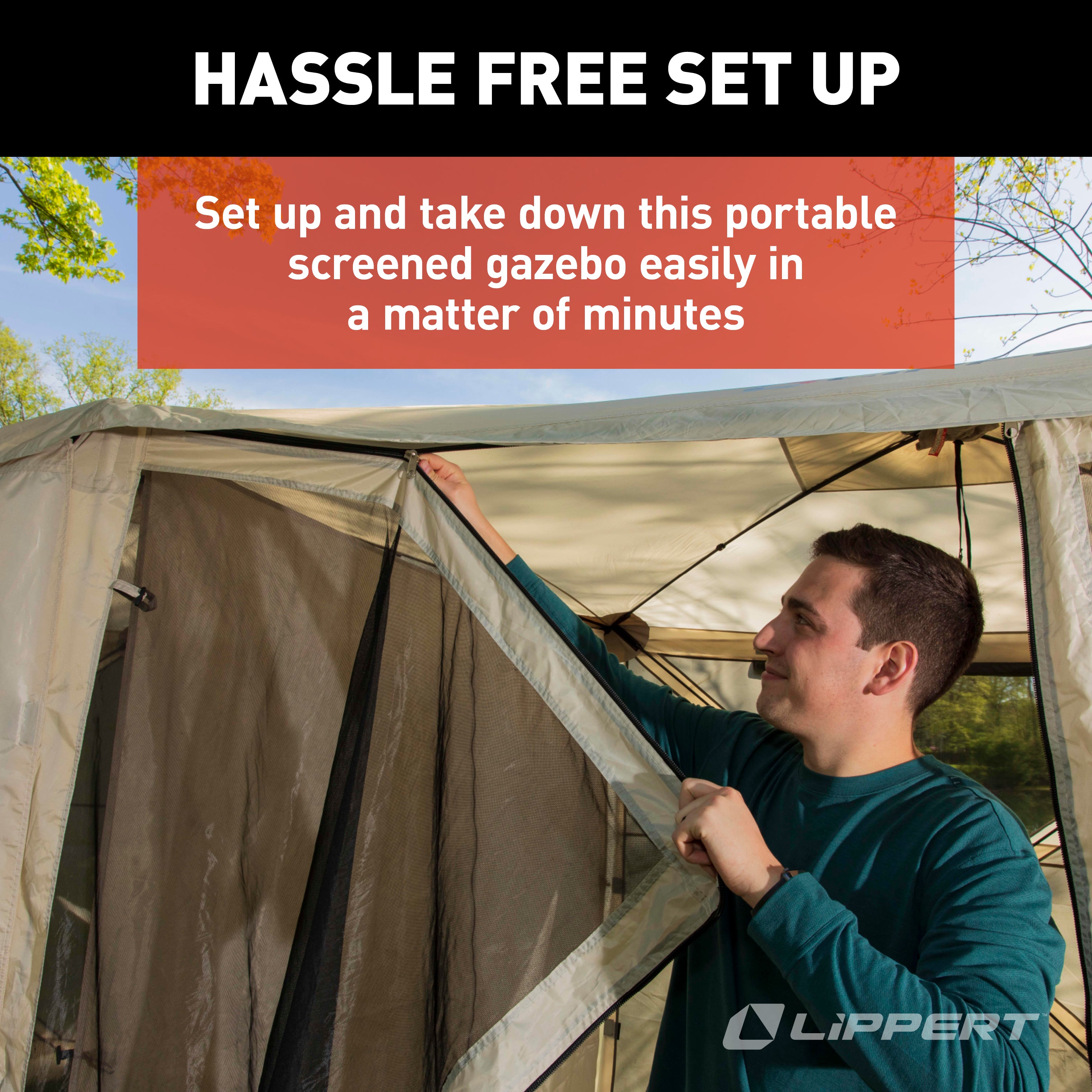 Lippert Picnic Popup Double Gazebo - 16' X 8' - Image 5