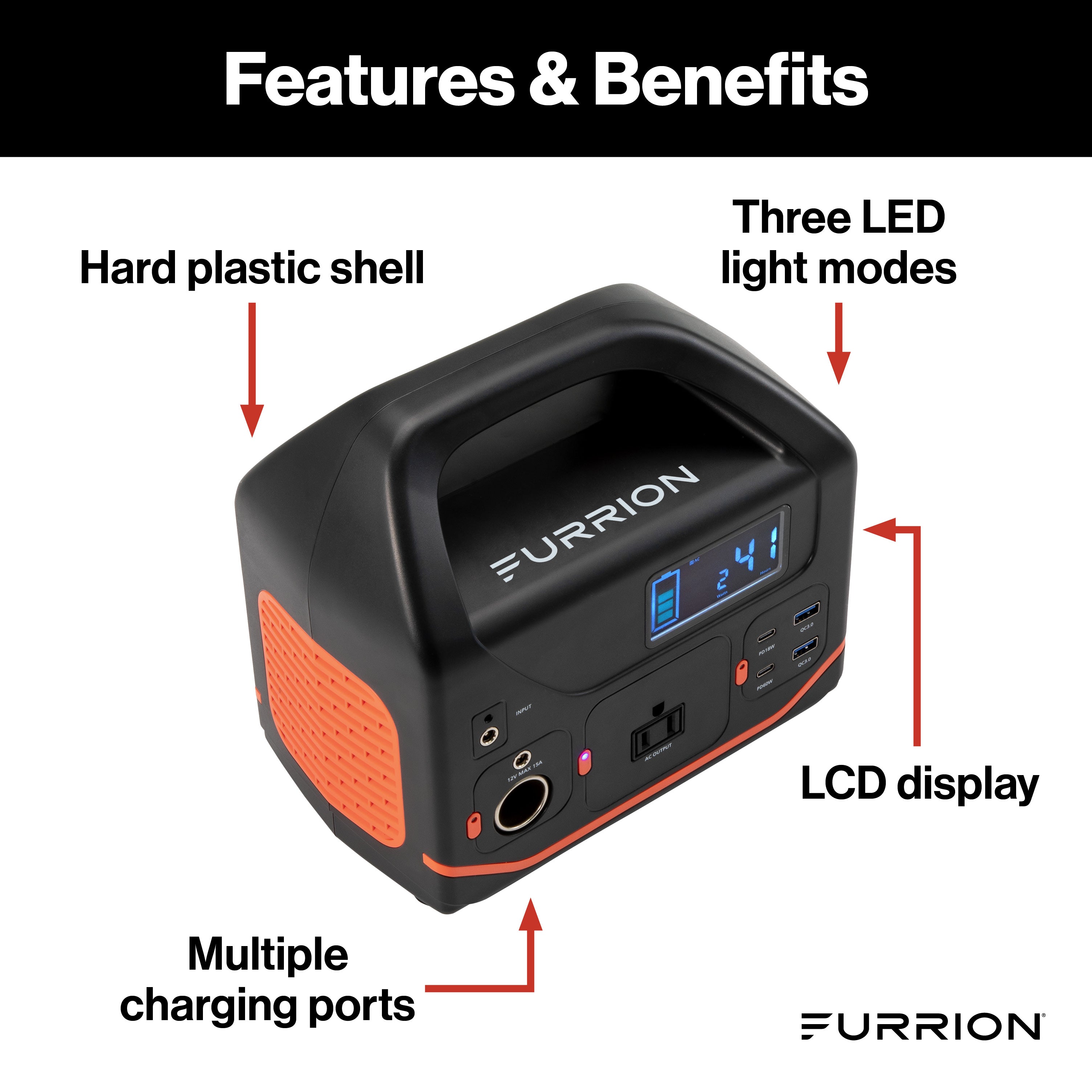 Furrion Trekker 300W Portable Power Station #Dw301 - Image 3