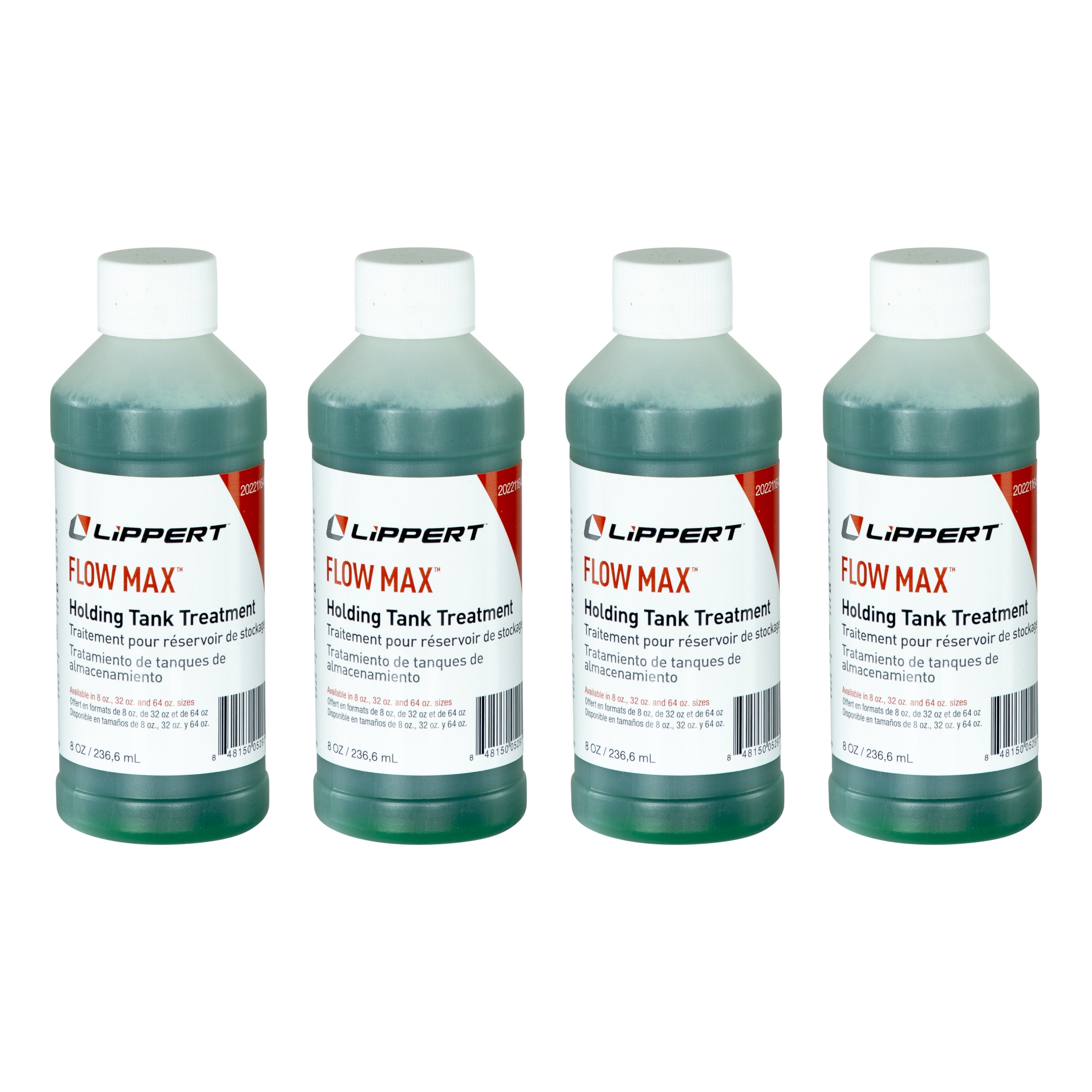 Lippert Flow Max Holding Tank Treatment - 8 Oz. Bottles, 4-Pack - Image 1