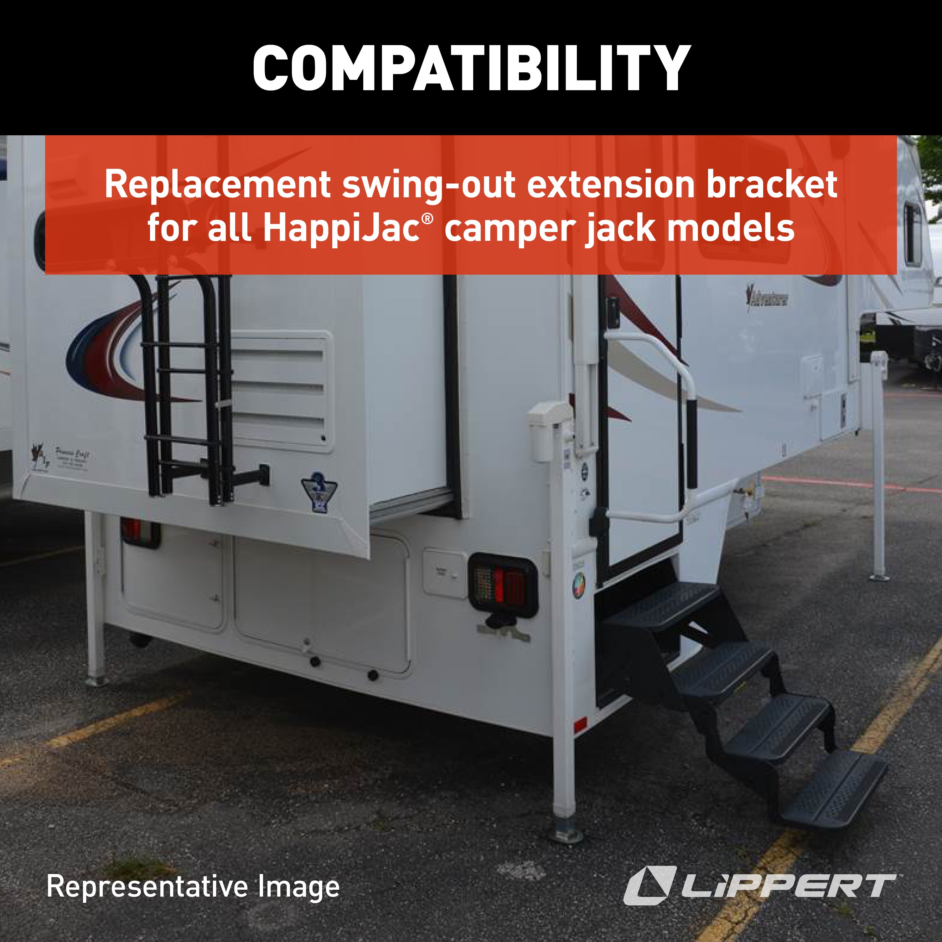 Happijac Swing Out Extension Bracket #540000 - Image 3