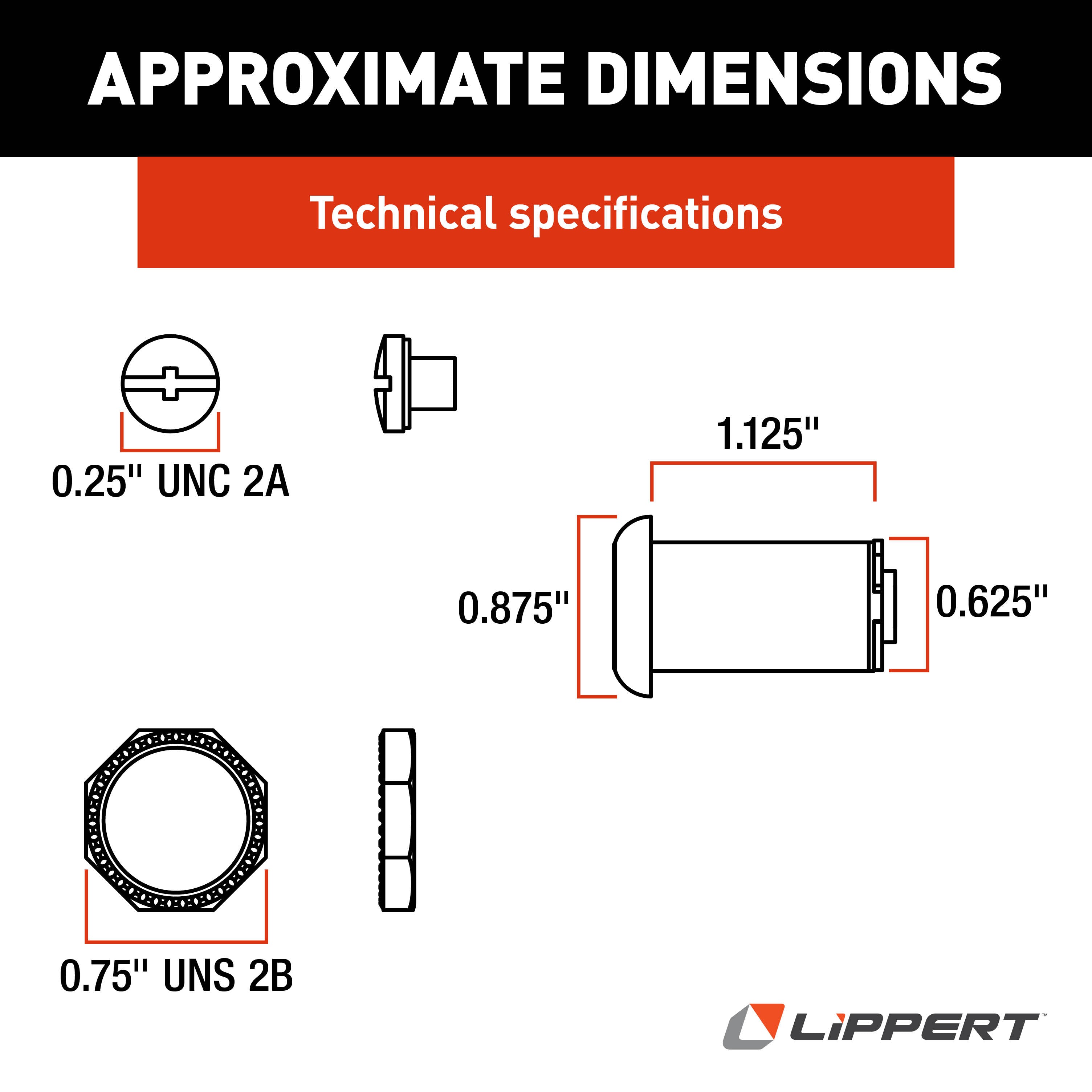 Lippert Rv Baggage Door Key Lock - 1-1/8" #213109 - Image 2