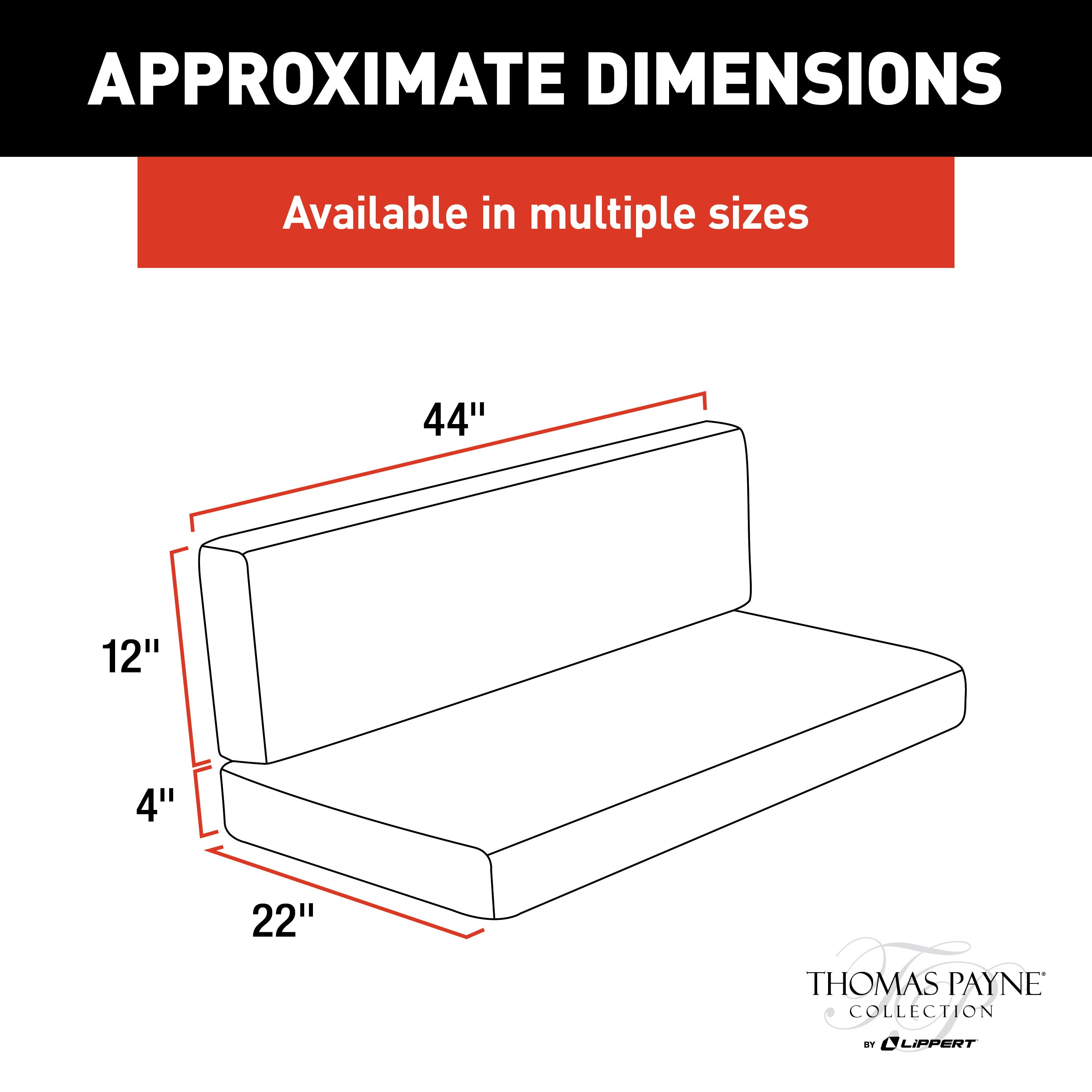 Thomas Payne Rv Dinette Cushions - 44" Grummond #2021100502 - Image 2