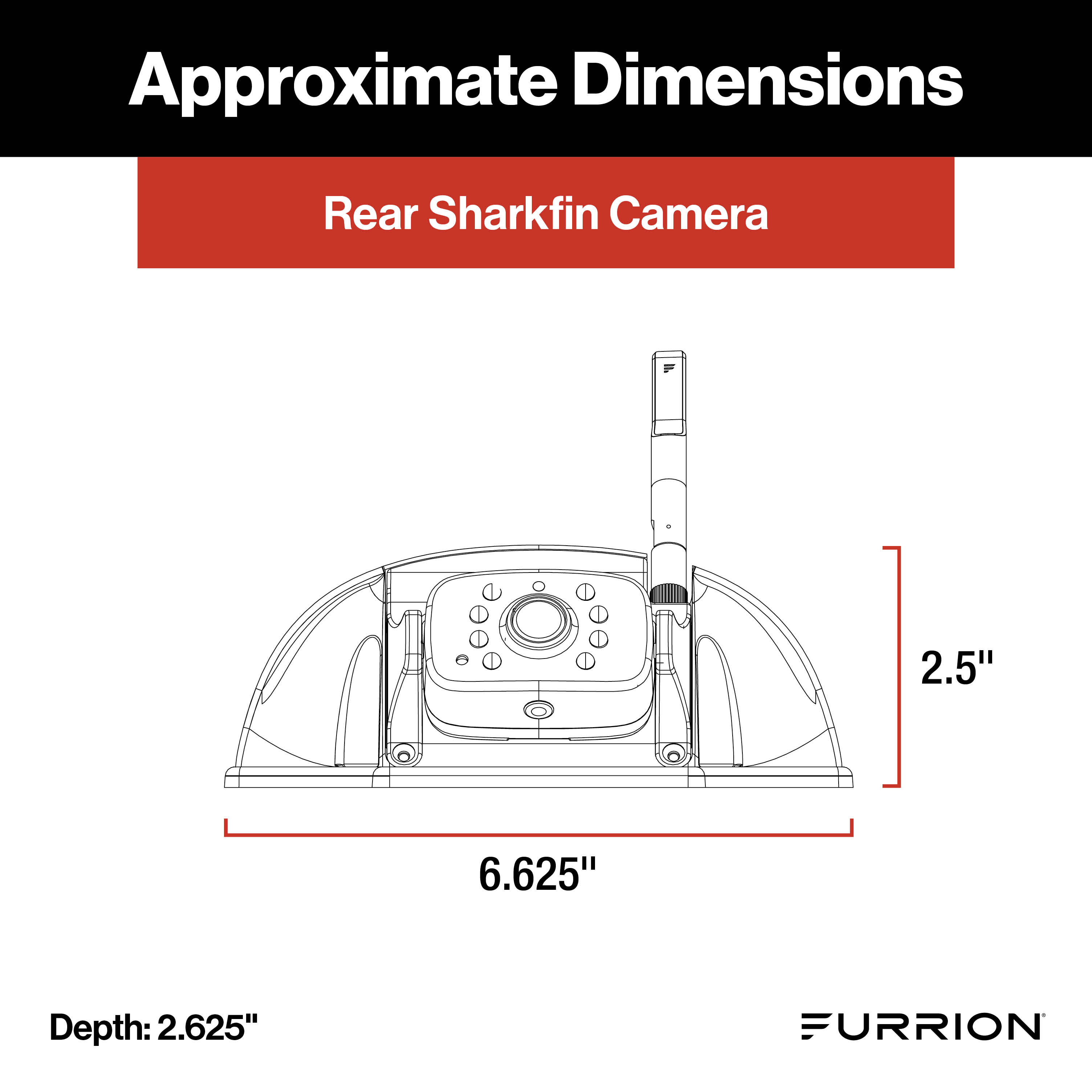 Furrion Vision S+ Rv Observation System - 7" Monitor, Side Cameras With Led Marker Lights, Sharkfin Camera #Fos7Htaen - Image 3