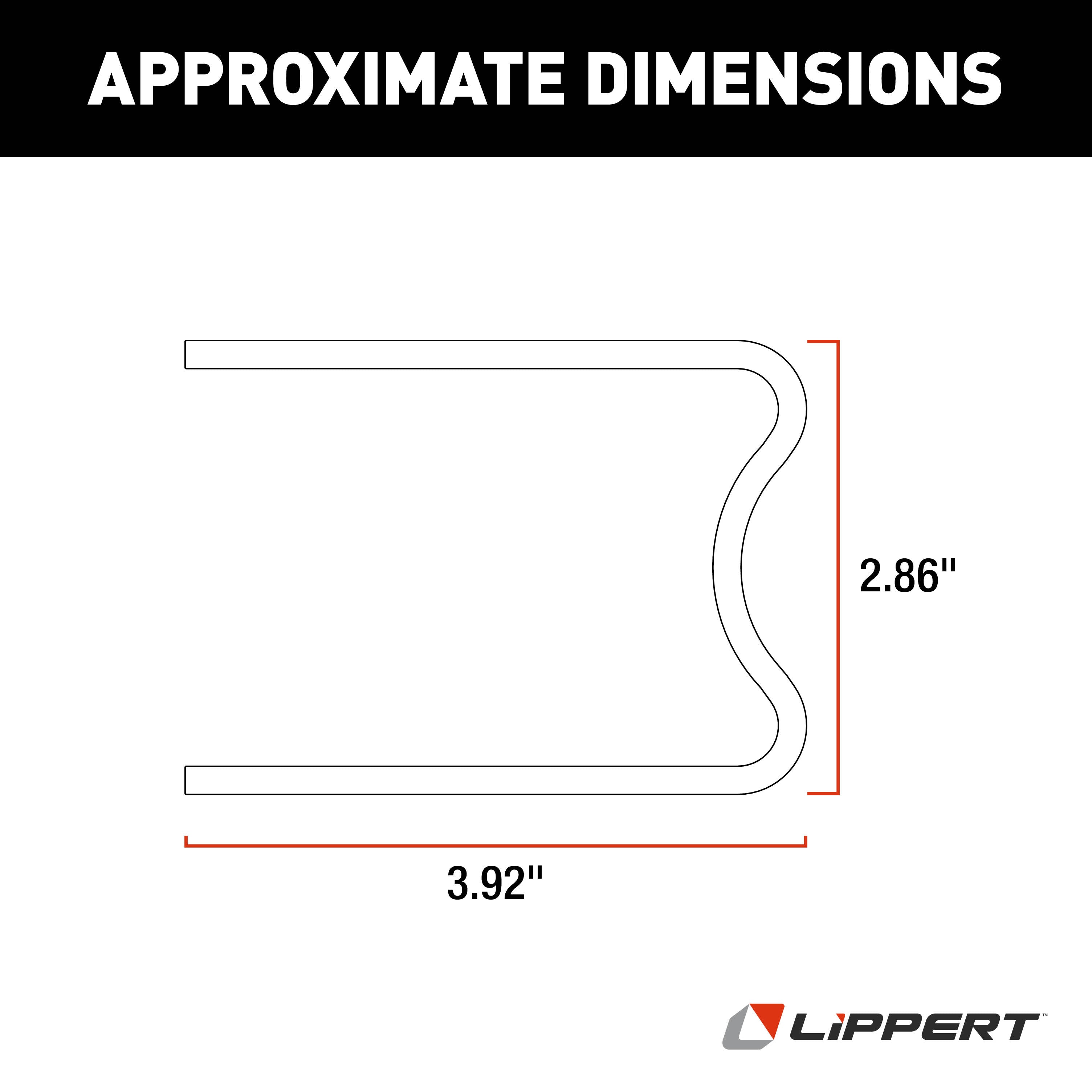 Lippert Weld-On Landing Gear Leg Saddle Bracket #113511 - Image 2