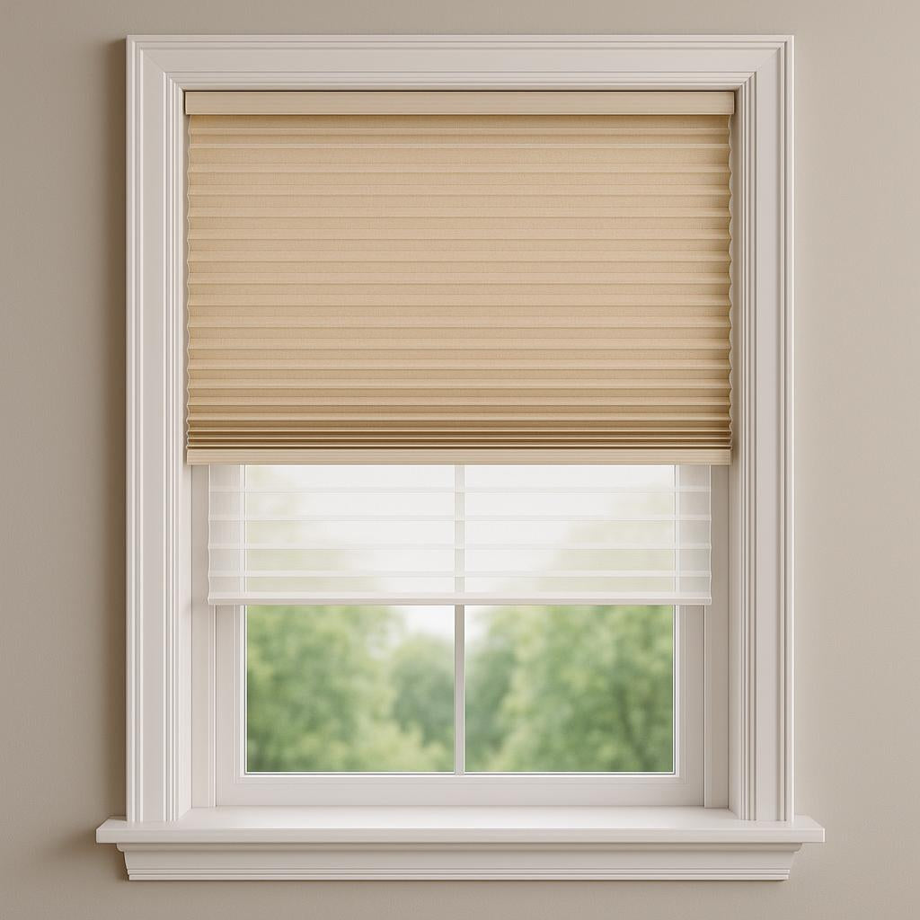 Day Night Pleated Shade - dn-linen-beige