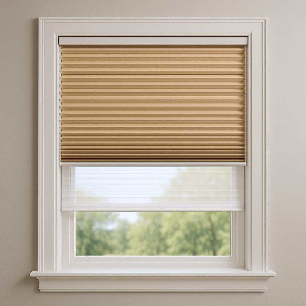 Day Night Pleated Shade - dn-sand