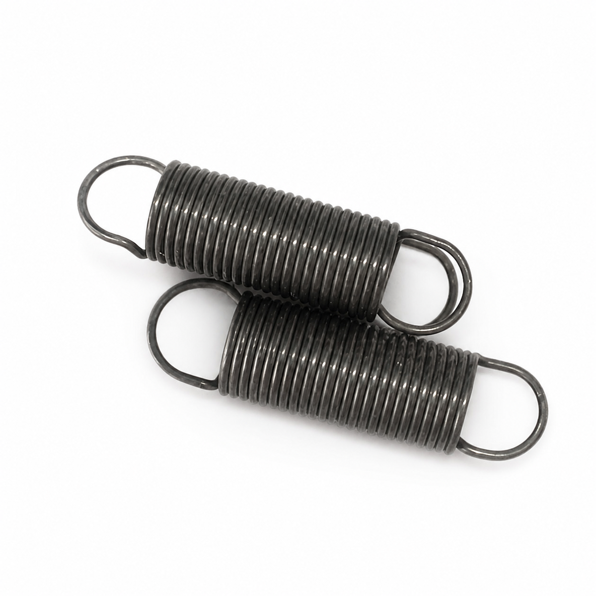 Two Dometic Midi Heki operating-bar extension springs, part 4460000299, on a white background
