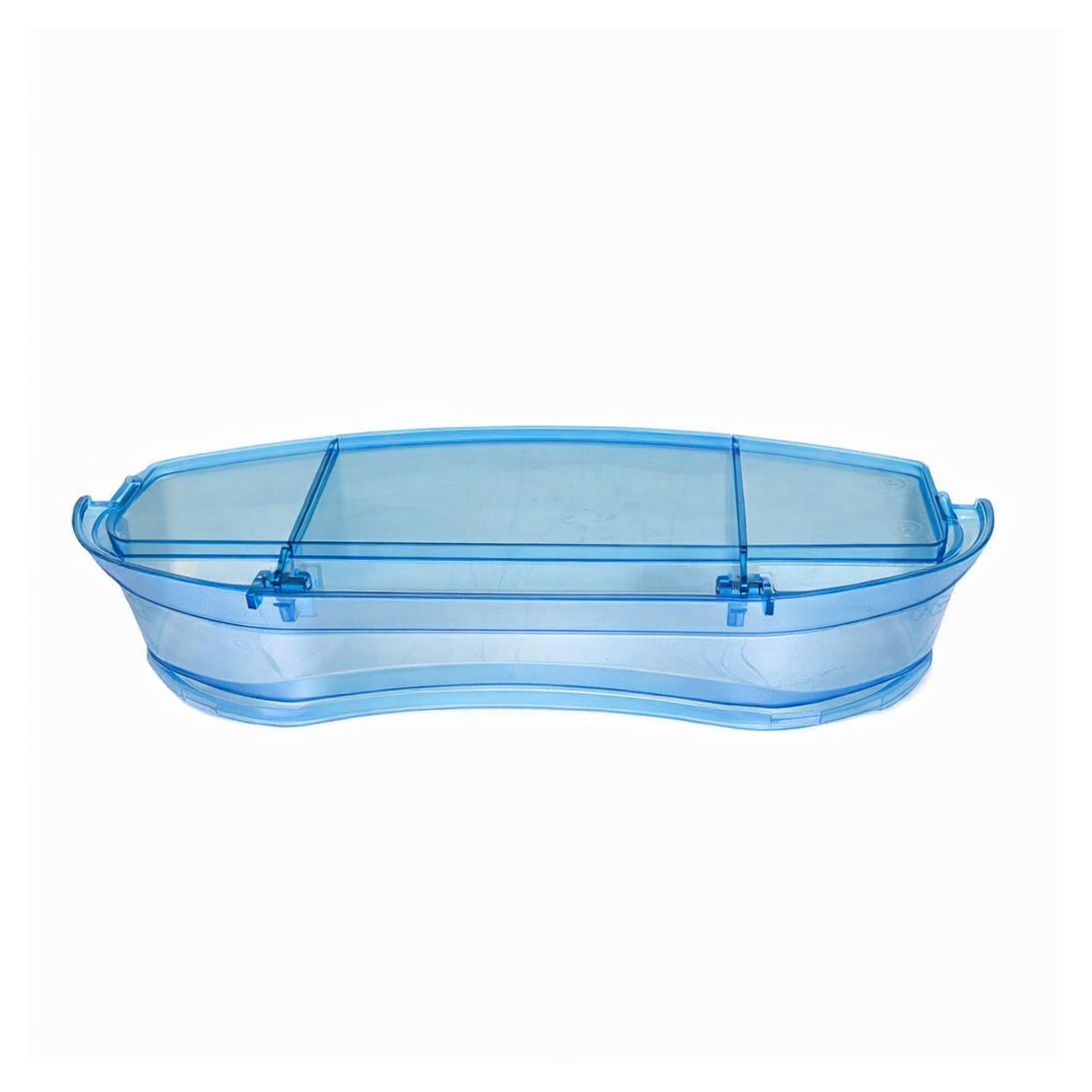 Dometic Refrigerator Door Shelf/Lid Blue Top Angle - Part# 241341682
