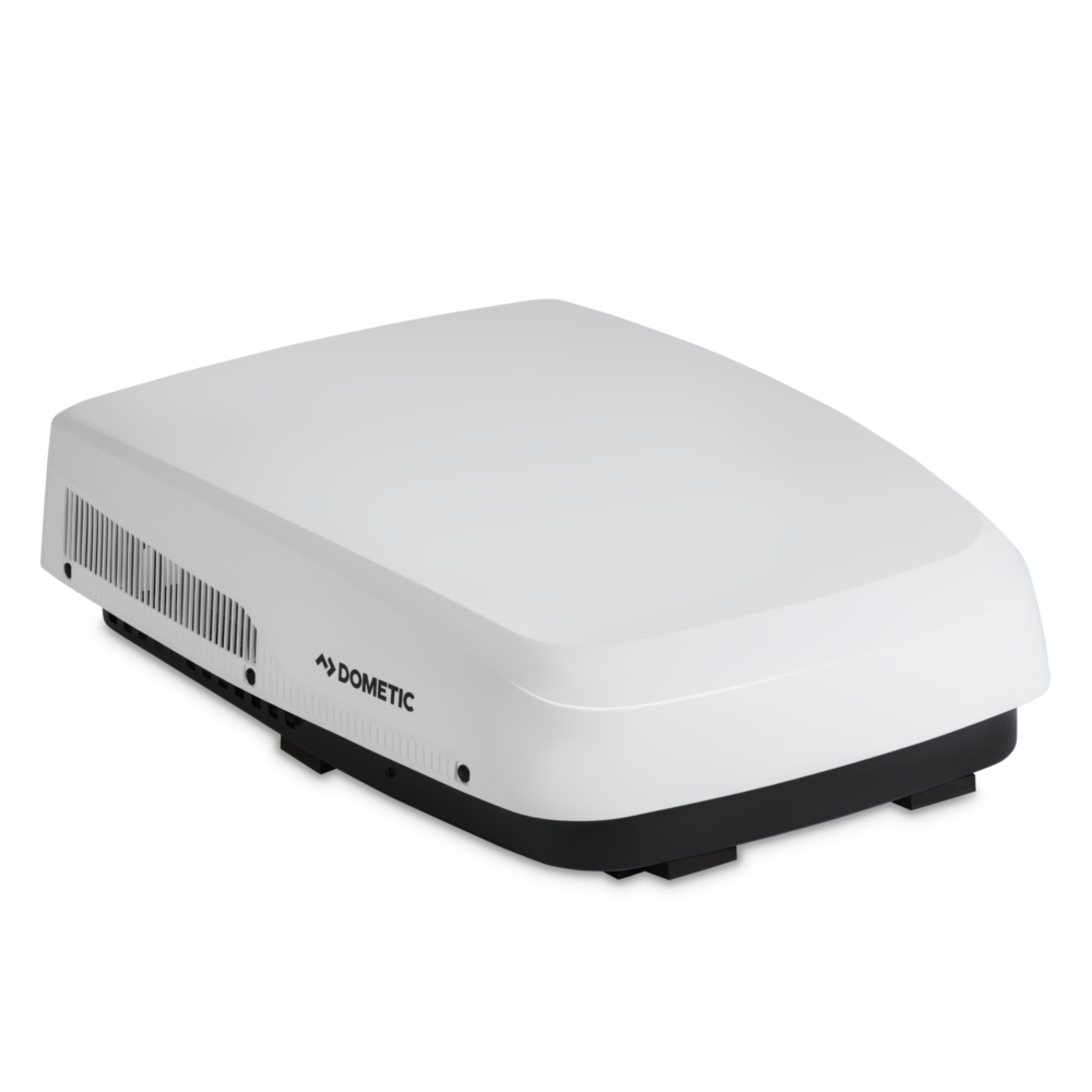 Dometic FreshJet 5 Series 13,500 BTU Low-Profile Mechanical RV Air Conditioner – White side profile view