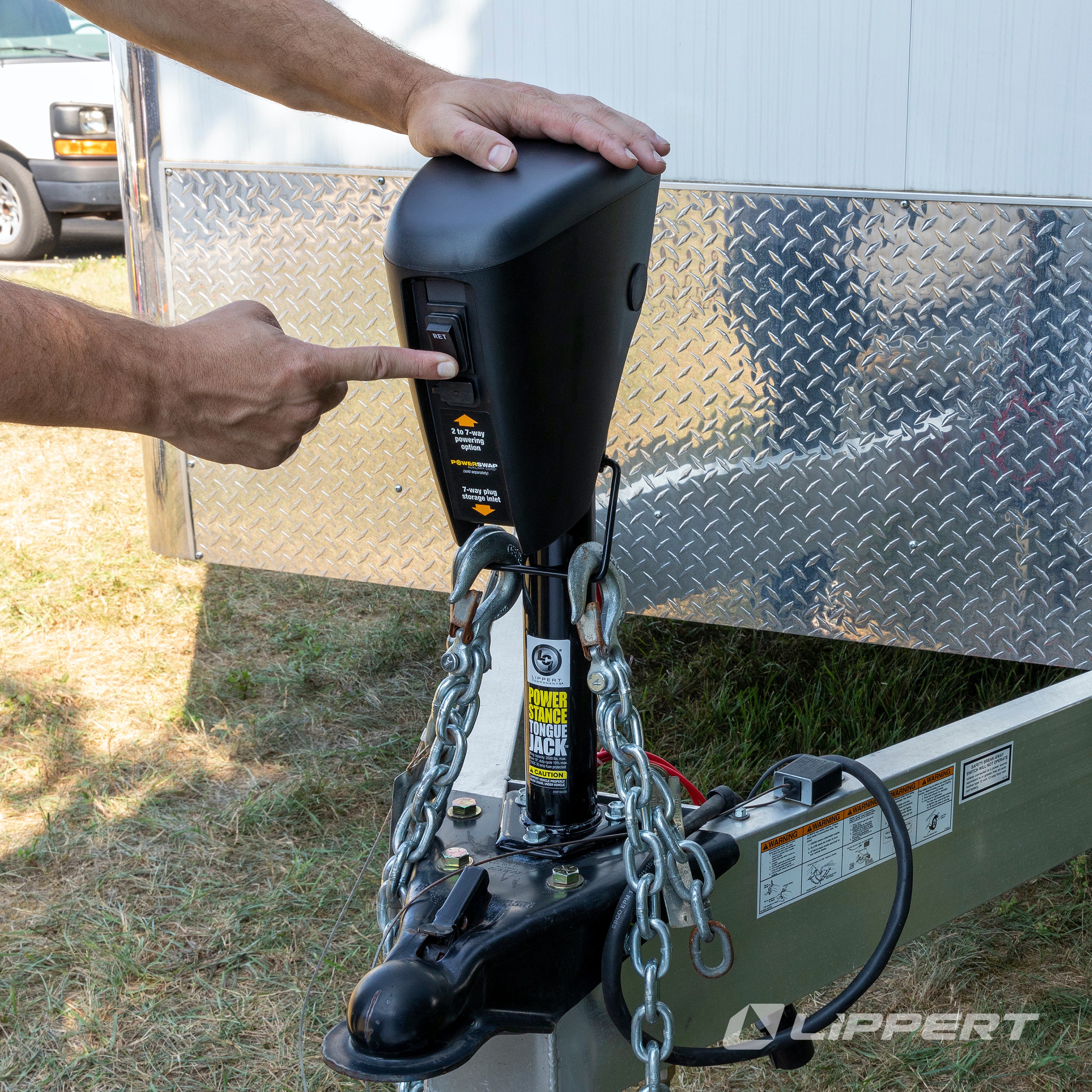 Lippert Power Stance Electric Trailer Tongue Jack - 3,500 Lbs. #813748 - Image 9