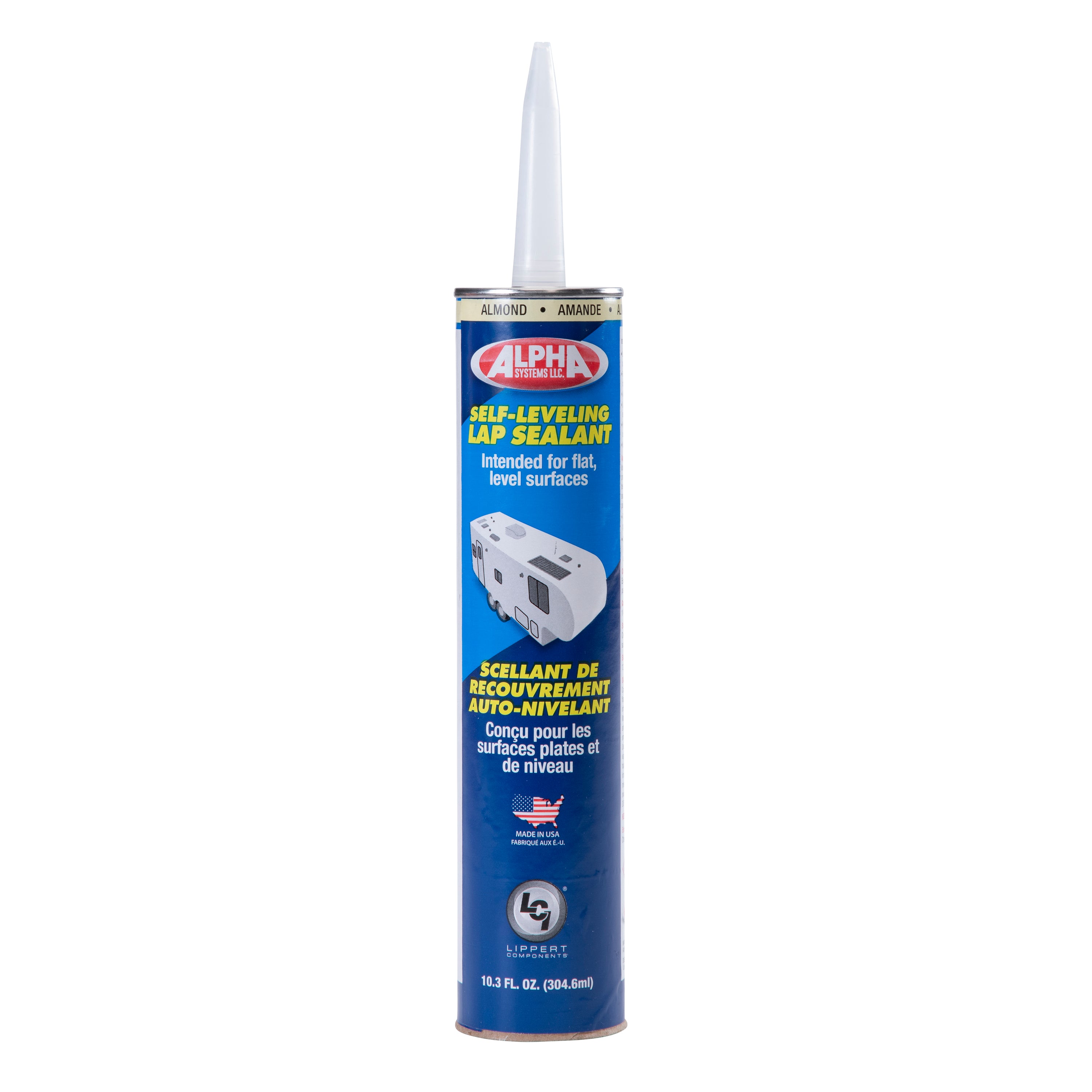 Alpha Systems - 1021 Low Voc Self-Leveling Lap Sealant, Almond (10.3 Oz. Tube) - Image 1
