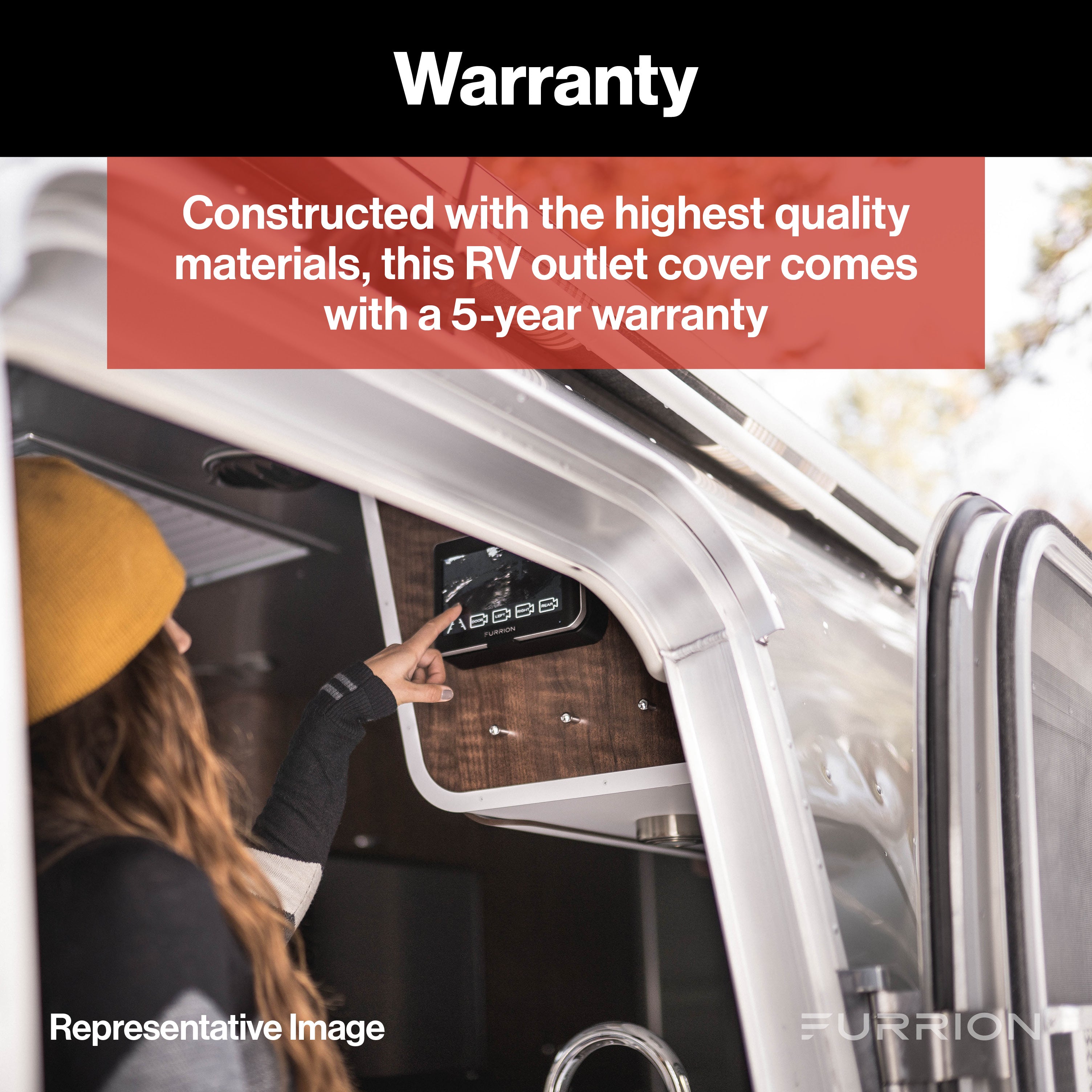 Furrion Outdoor Electrical Rv Outlet Cover - 15 Amp, Titanium Grey #F15Rcs-Gs-Am - Image 5